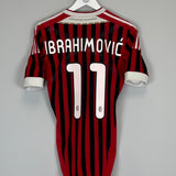 2011/12 AC MILAN IBRAHIMOVIC 11 *PLAYER ISSUE* HOME SHIRT (M) ADIDAS - Cult Kits - Medium - Buy Vintage Football Shirts, Authentic Retro Football Shirts For Sale, Classic Football Shirts & Soccer Jersey