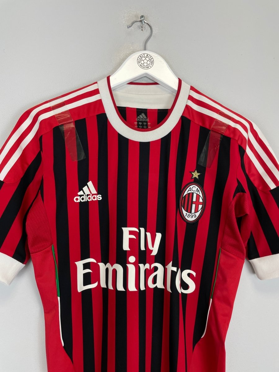 2011/12 AC MILAN IBRAHIMOVIC 11 *PLAYER ISSUE* HOME SHIRT (M) ADIDAS - Cult Kits - Medium - Buy Vintage Football Shirts, Authentic Retro Football Shirts For Sale, Classic Football Shirts & Soccer Jersey
