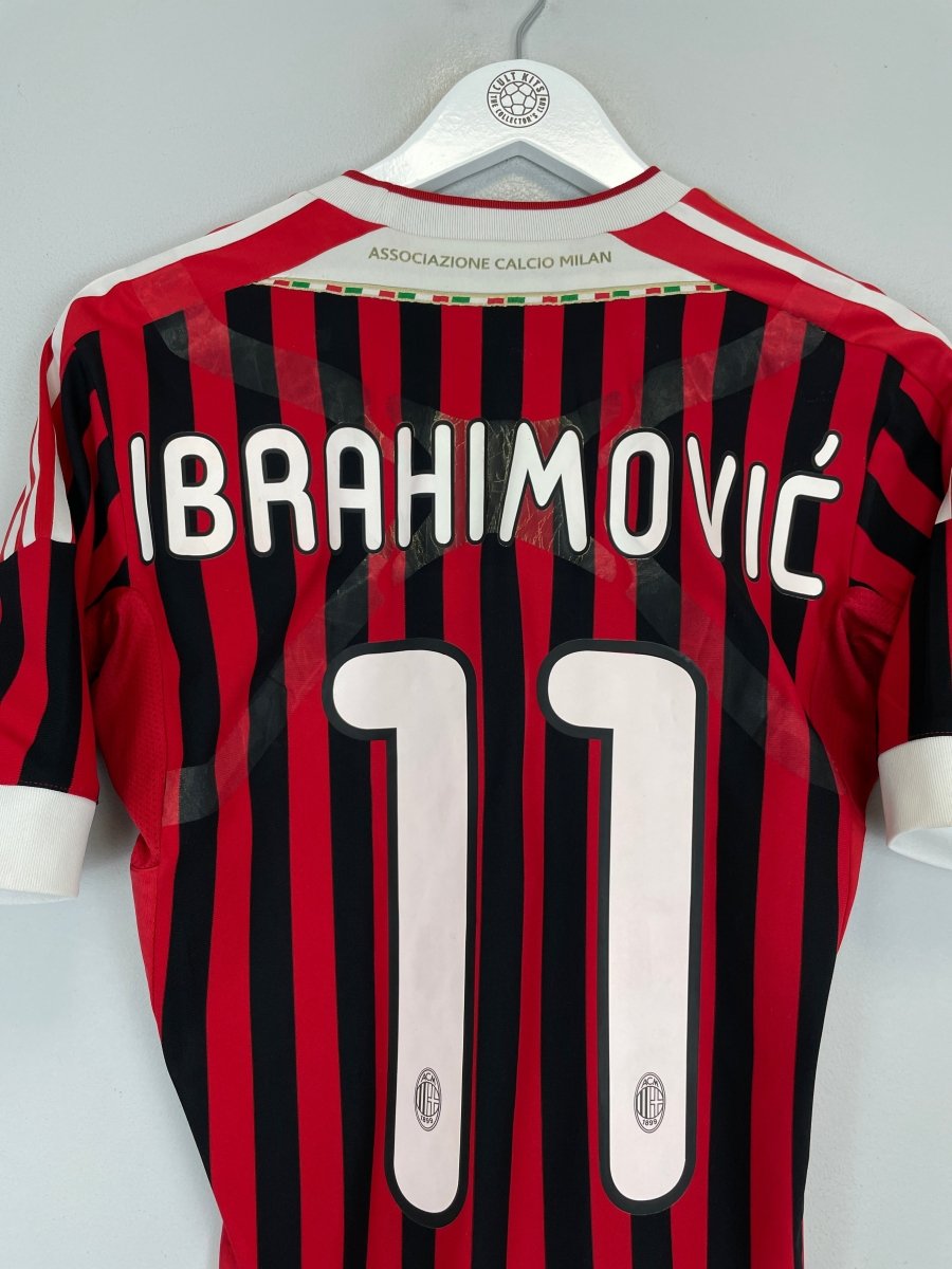 2011/12 AC MILAN IBRAHIMOVIC 11 *PLAYER ISSUE* HOME SHIRT (M) ADIDAS - Cult Kits - Medium - Buy Vintage Football Shirts, Authentic Retro Football Shirts For Sale, Classic Football Shirts & Soccer Jersey