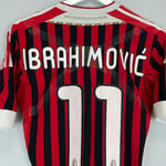 2011/12 AC MILAN IBRAHIMOVIC 11 *PLAYER ISSUE* HOME SHIRT (M) ADIDAS - Cult Kits - Medium - Buy Vintage Football Shirts, Authentic Retro Football Shirts For Sale, Classic Football Shirts & Soccer Jersey
