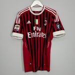 Shop 2011/12 AC MILAN INZAGHI #9 HOME SHIRT (M) ADIDAS, classic football shirts, vintage football shirts & retro soccer jerseys at Cult Kits