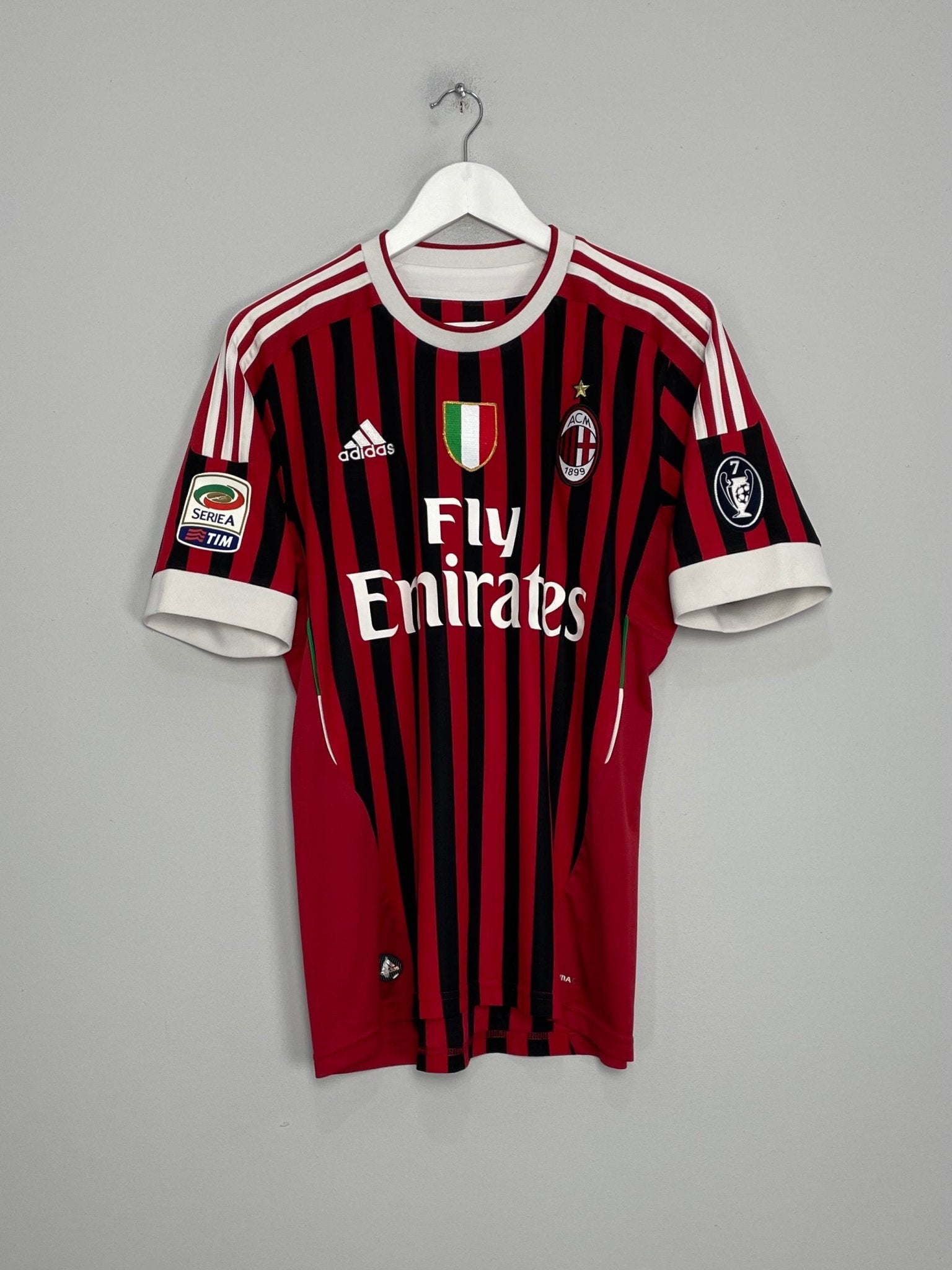 Shop 2011/12 AC MILAN INZAGHI #9 HOME SHIRT (M) ADIDAS, classic football shirts, vintage football shirts & retro soccer jerseys at Cult Kits
