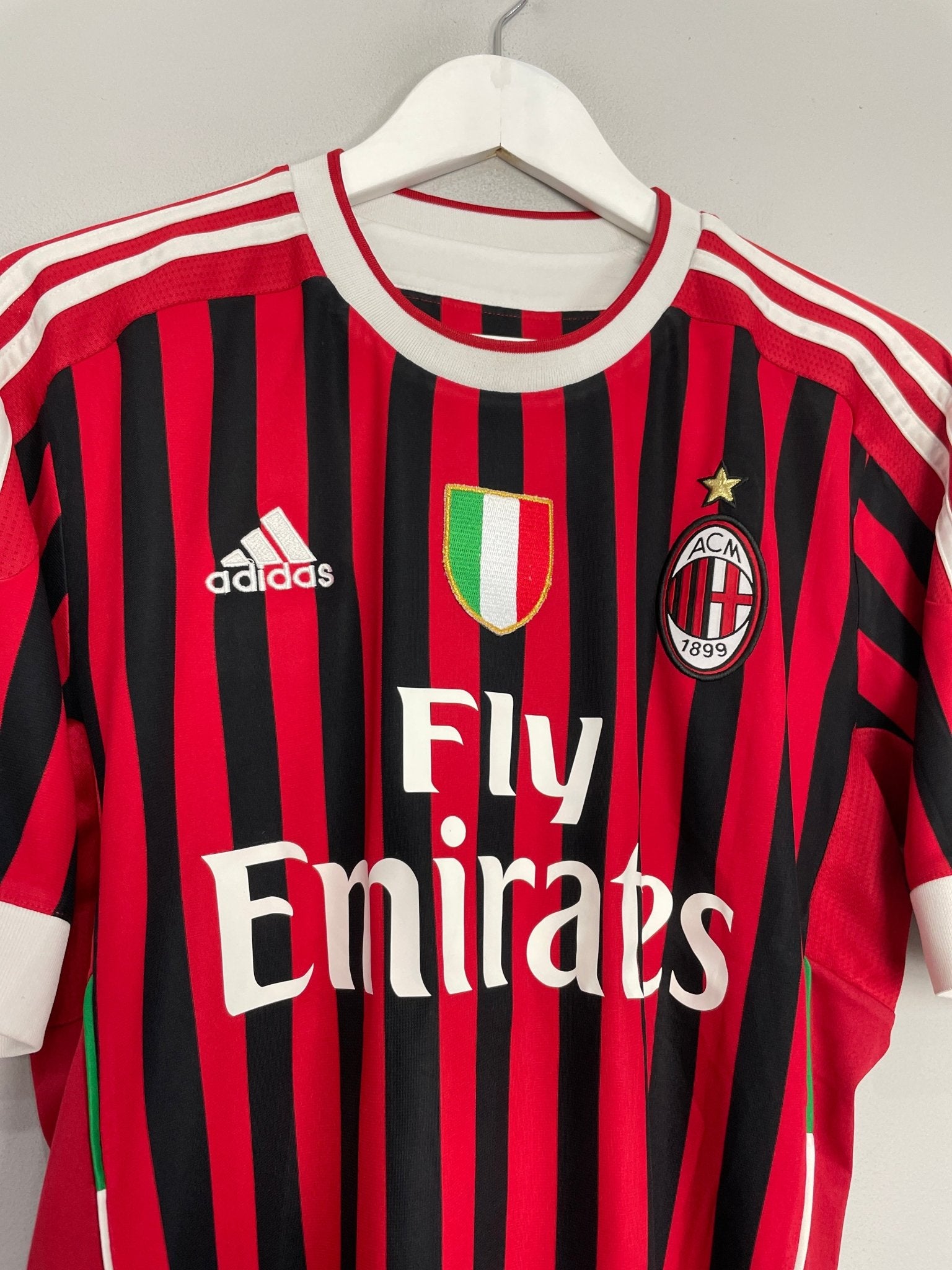 Shop 2011/12 AC MILAN INZAGHI #9 HOME SHIRT (M) ADIDAS, classic football shirts, vintage football shirts & retro soccer jerseys at Cult Kits