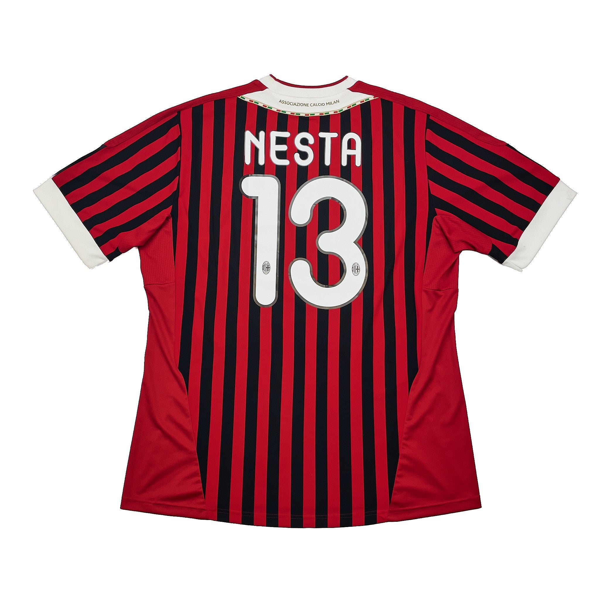 Buy 2011/12 AC Milan Nesta 13 Home Shirt (XL) Adidas ~ Free worldwide shipping available ~ Authentic Vintage Football Shirts from Cult Kits