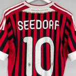 2011/12 AC MILAN SEEDORF 10 HOME SHIRT (M) ADIDAS - Cult Kits - Medium - Buy Vintage Football Shirts, Authentic Retro Football Shirts For Sale, Classic Football Shirts & Soccer Jersey