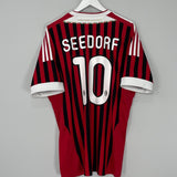 Shop 2011/12 AC MILAN SEEDORF #10 HOME SHIRT (XL) ADIDAS, classic football shirts, vintage football shirts & retro soccer jerseys at Cult Kits