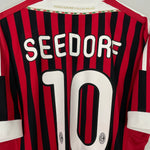 Shop 2011/12 AC MILAN SEEDORF #10 HOME SHIRT (XL) ADIDAS, classic football shirts, vintage football shirts & retro soccer jerseys at Cult Kits