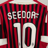 Shop 2011/12 AC MILAN SEEDORF #10 HOME SHIRT (XL) ADIDAS, classic football shirts, vintage football shirts & retro soccer jerseys at Cult Kits