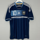Shop 2011/12 ARGENTINA MESSI #10 AWAY SHIRT (M) ADIDAS, classic football shirts, vintage football shirts & retro soccer jerseys at Cult Kits
