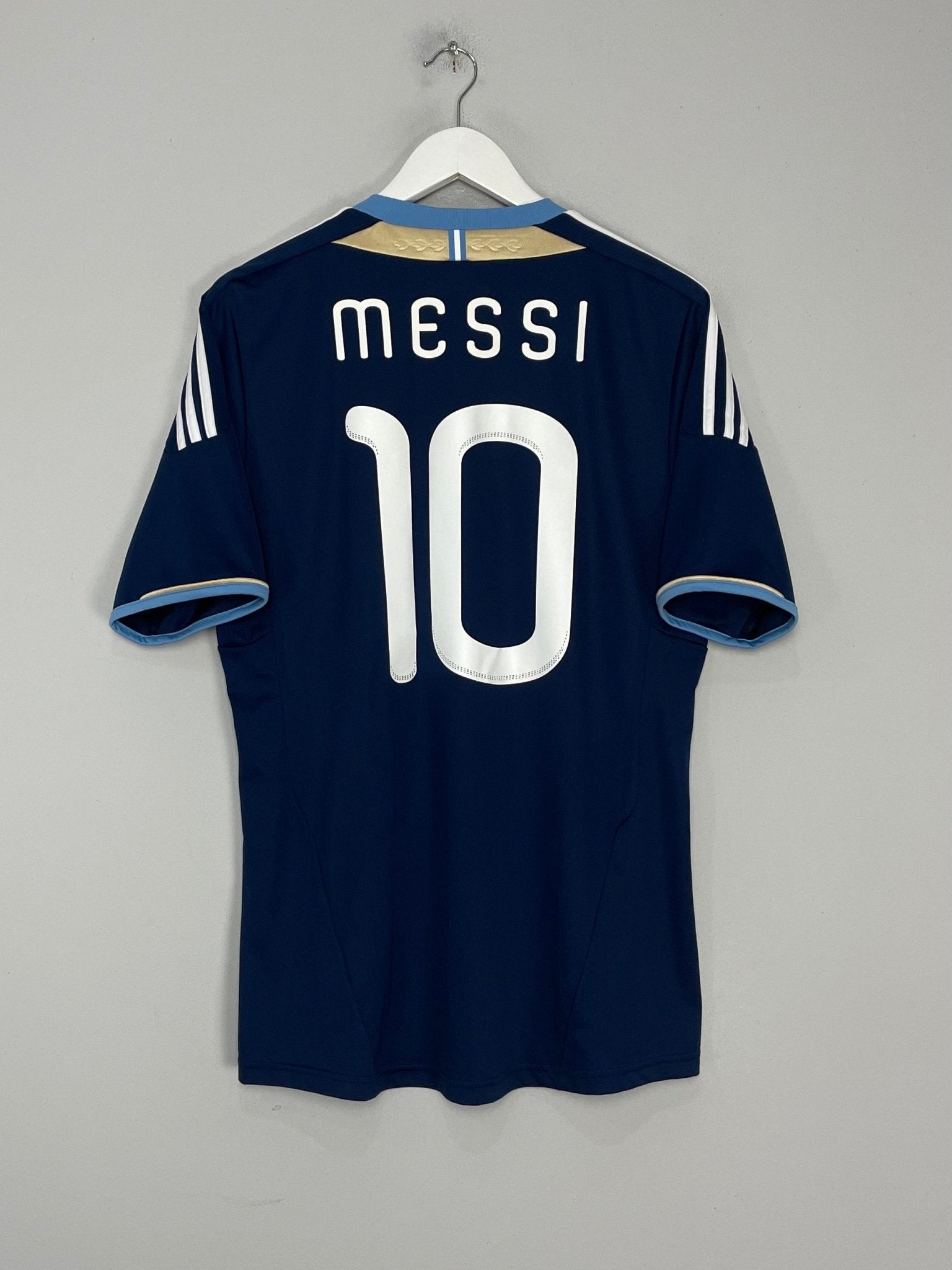 Shop 2011/12 ARGENTINA MESSI #10 AWAY SHIRT (M) ADIDAS, classic football shirts, vintage football shirts & retro soccer jerseys at Cult Kits