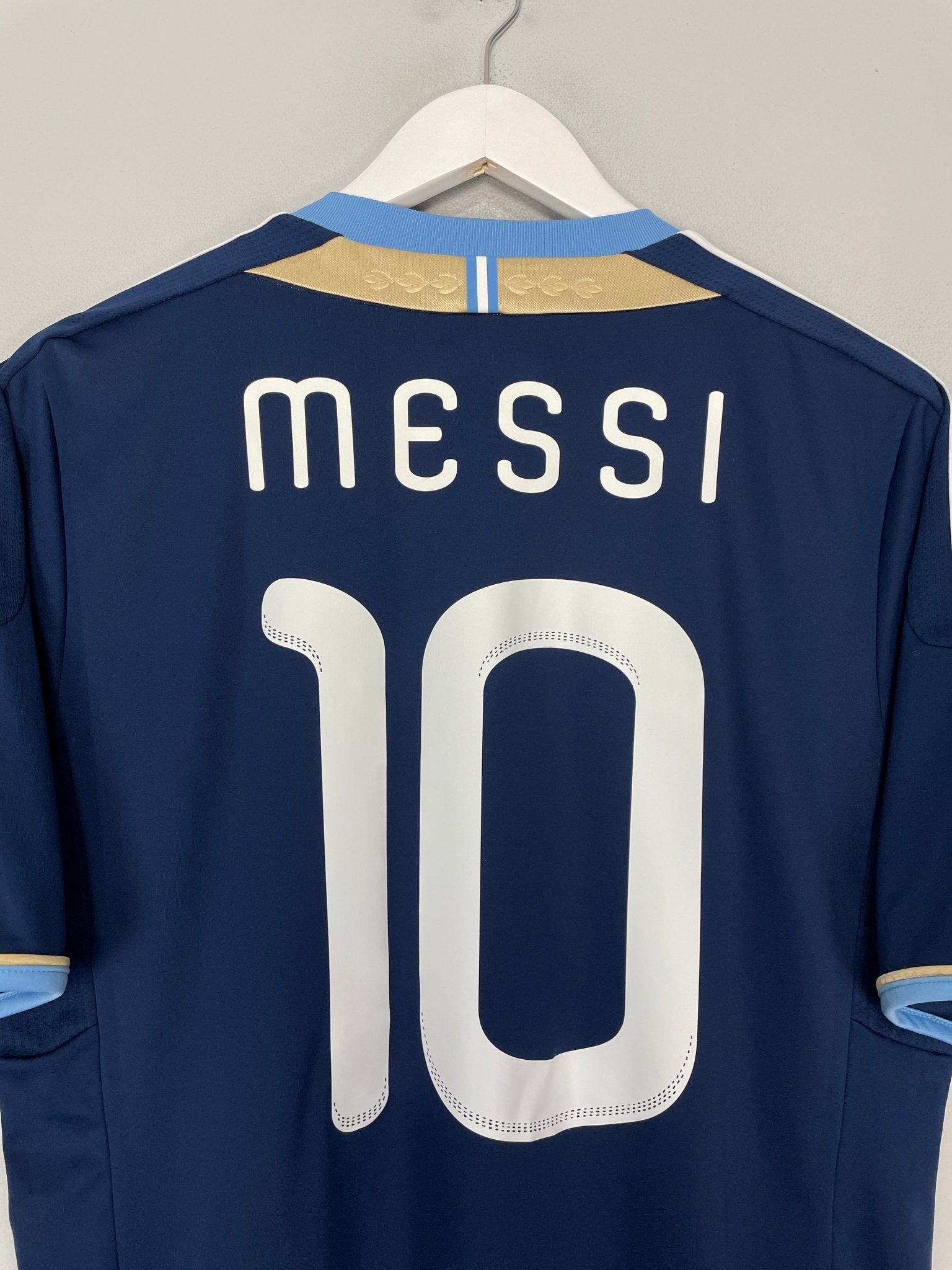 Shop 2011/12 ARGENTINA MESSI #10 AWAY SHIRT (M) ADIDAS, classic football shirts, vintage football shirts & retro soccer jerseys at Cult Kits