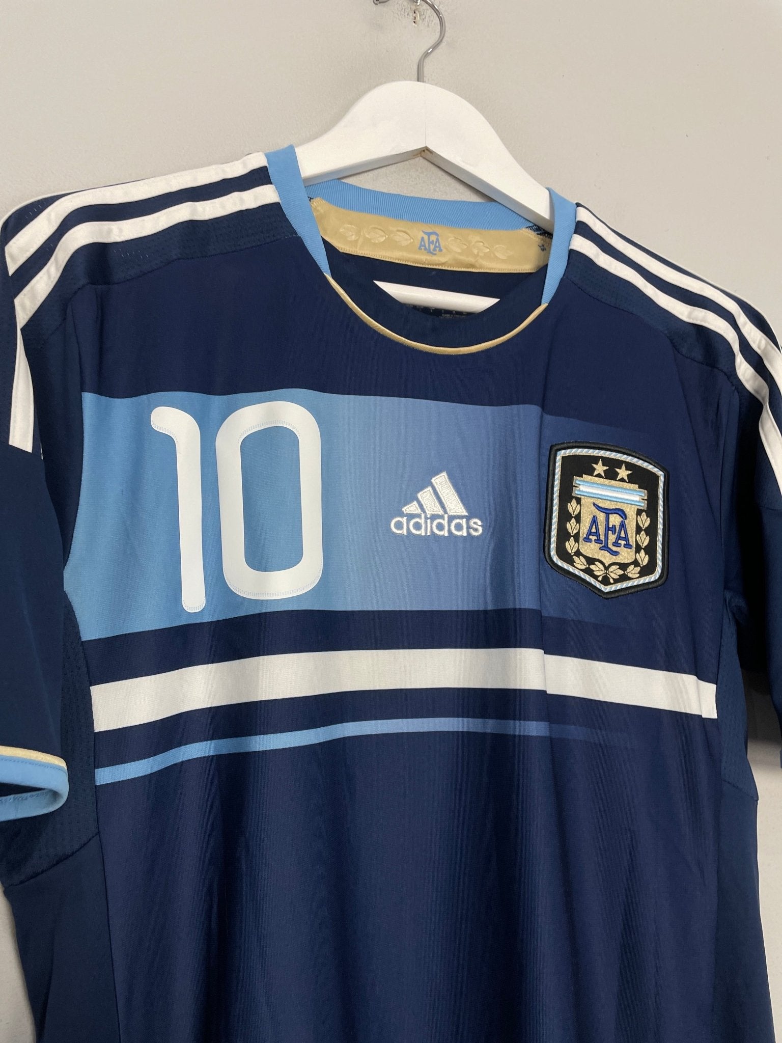 Shop 2011/12 ARGENTINA MESSI #10 AWAY SHIRT (S) ADIDAS, classic football shirts, vintage football shirts & retro soccer jerseys at Cult Kits