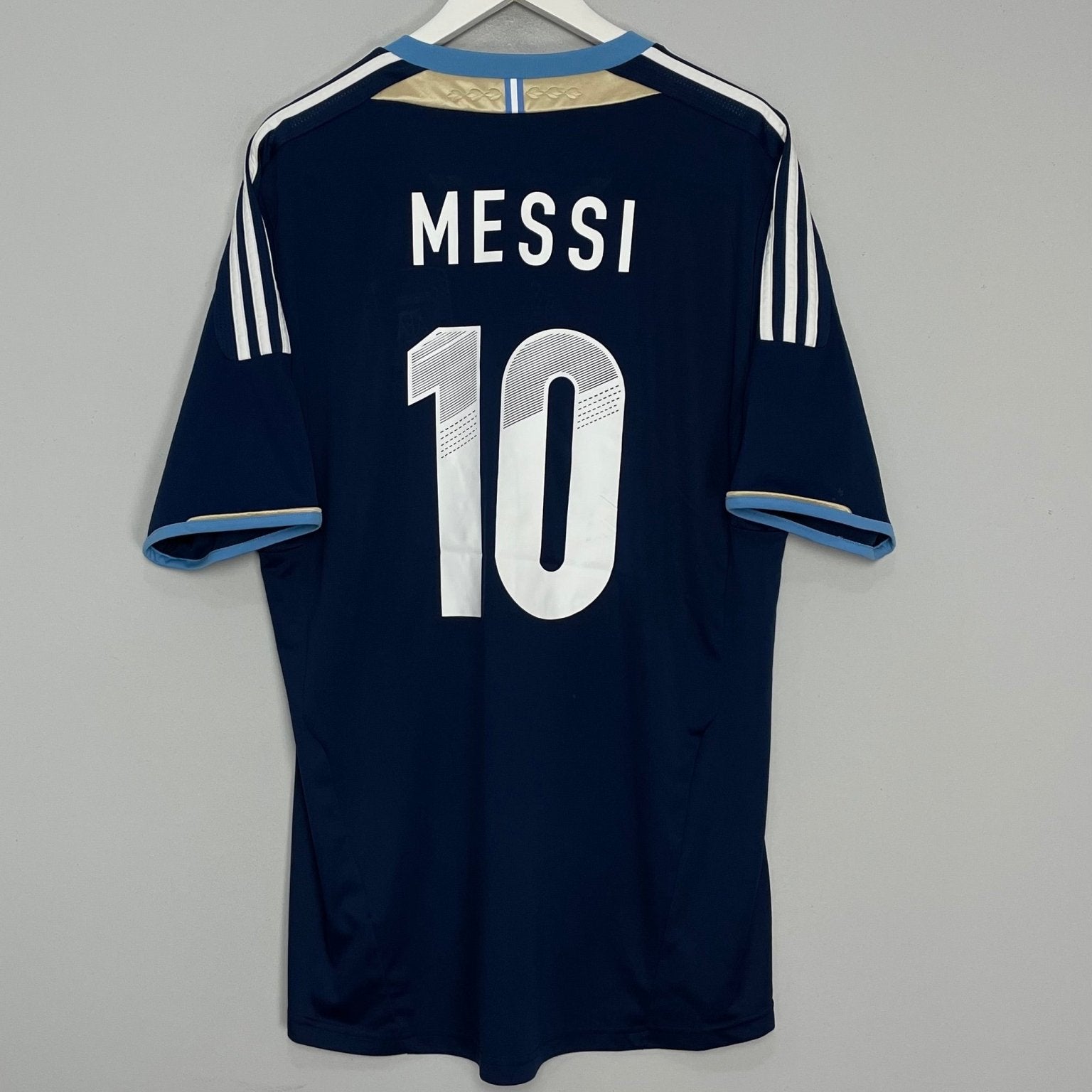 Shop 2011/12 ARGENTINA MESSI #10 AWAY SHIRT (XL) ADIDAS, classic football shirts, vintage football shirts & retro soccer jerseys at Cult Kits