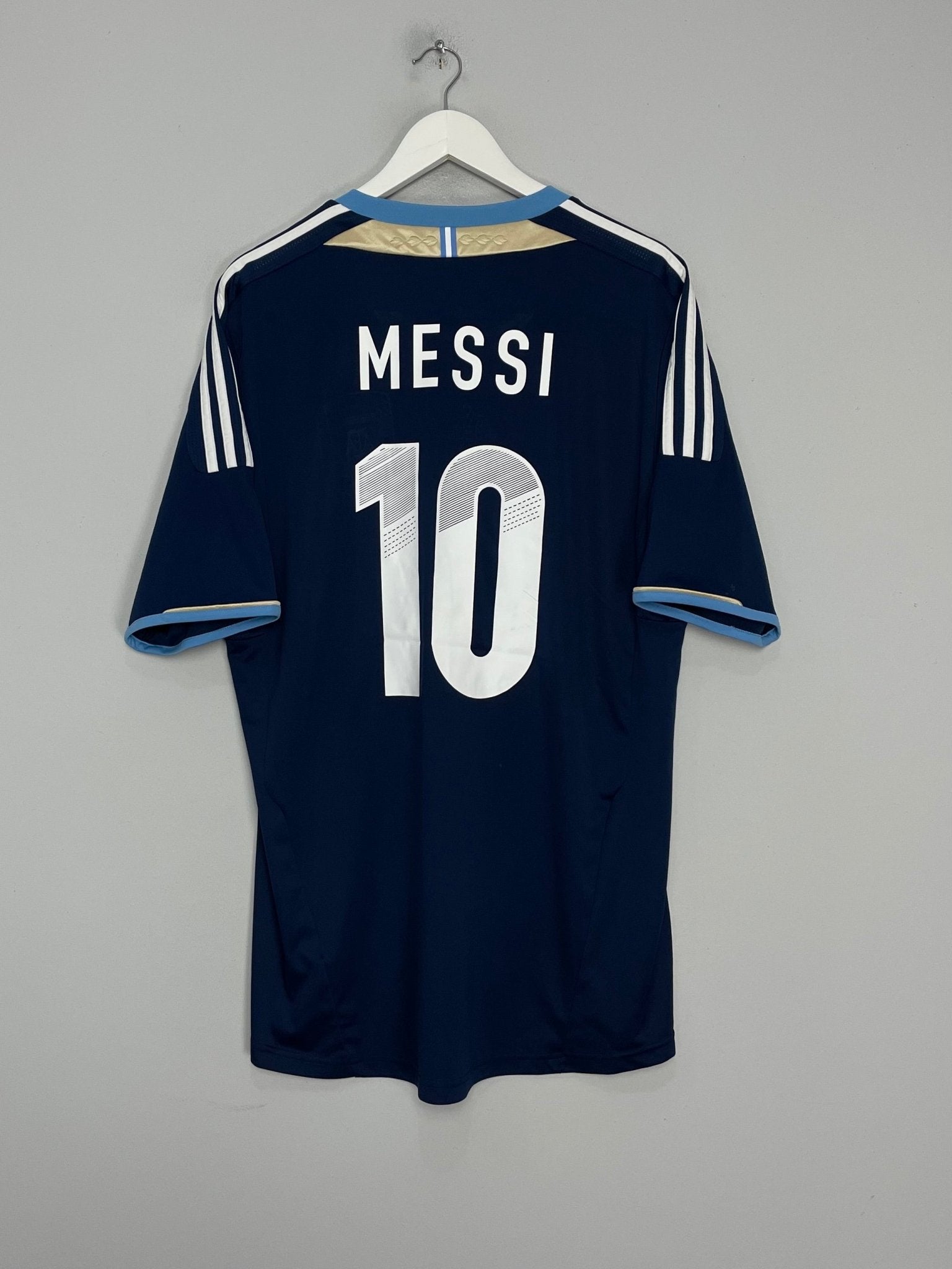 Shop 2011/12 ARGENTINA MESSI #10 AWAY SHIRT (XL) ADIDAS, classic football shirts, vintage football shirts & retro soccer jerseys at Cult Kits