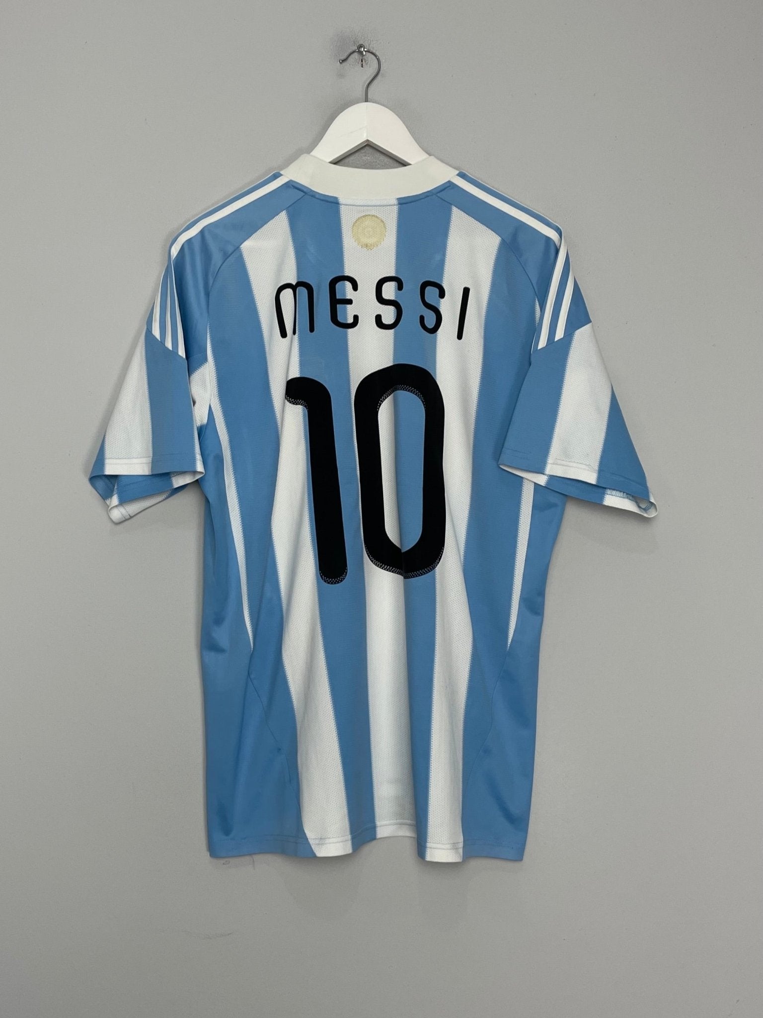 Shop 2011/12 ARGENTINA MESSI #10 AWAY SHIRT (XL) ADIDAS, classic football shirts, vintage football shirts & retro soccer jerseys at Cult Kits