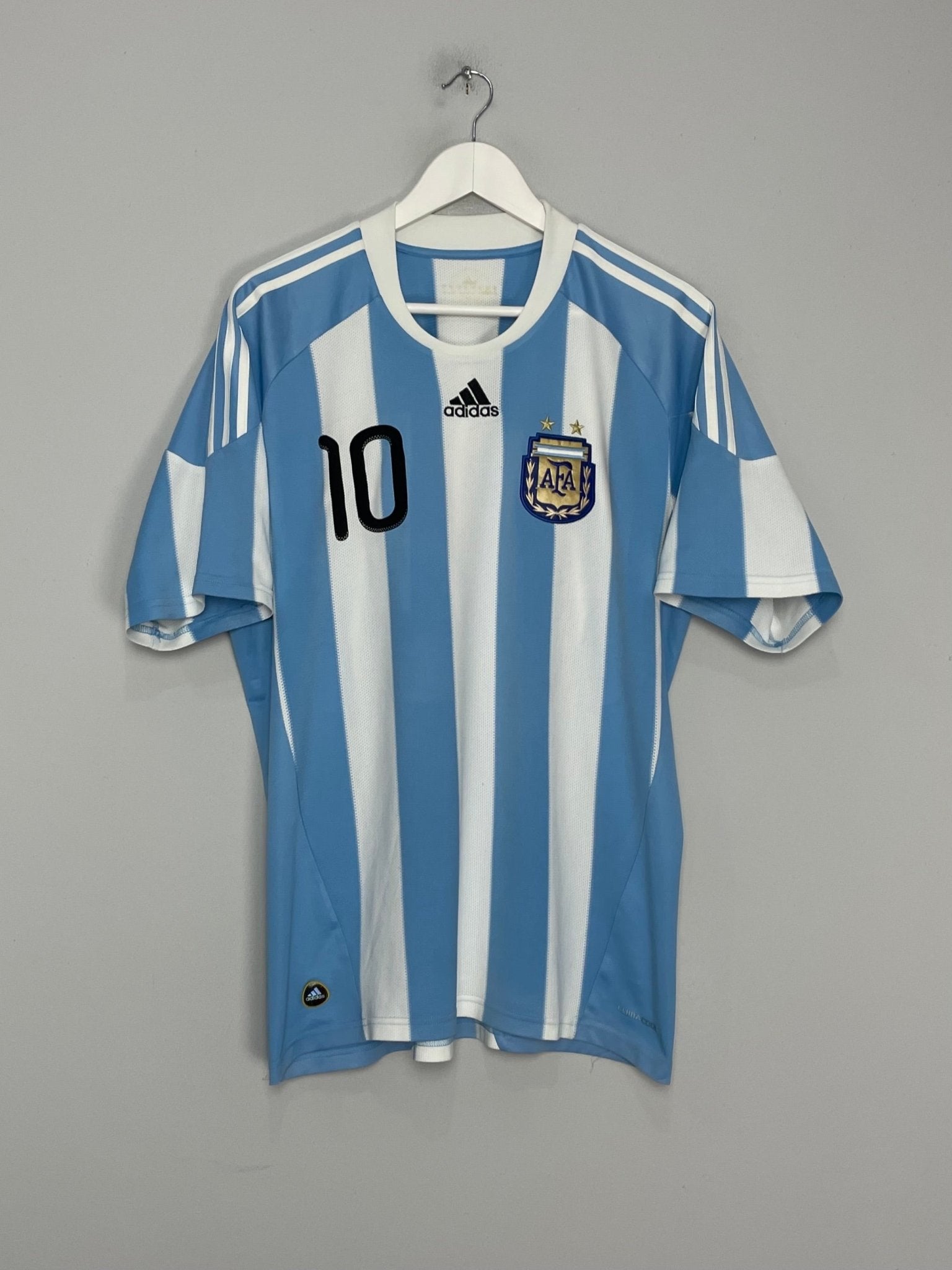 Shop 2011/12 ARGENTINA MESSI #10 AWAY SHIRT (XL) ADIDAS, classic football shirts, vintage football shirts & retro soccer jerseys at Cult Kits