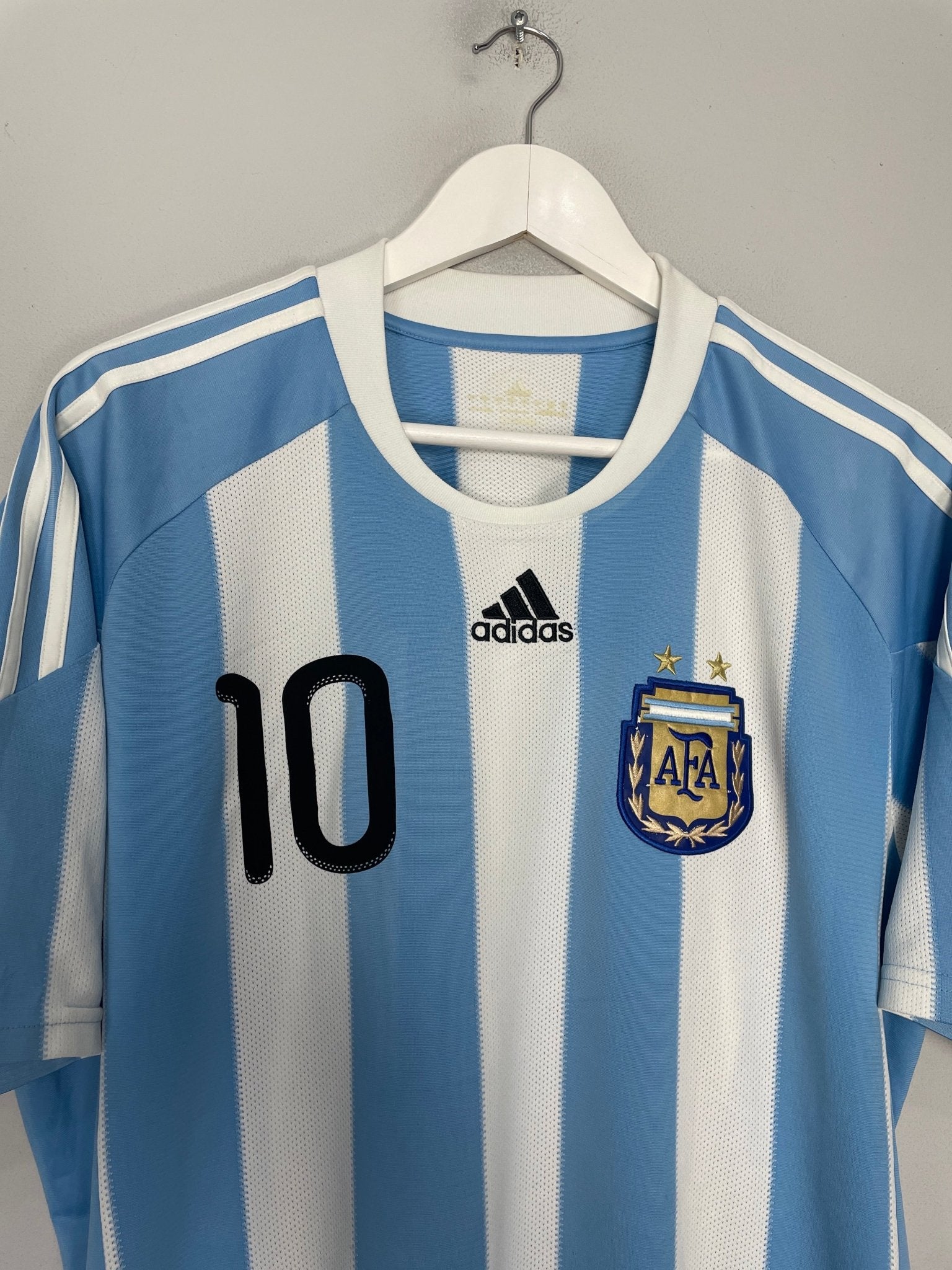 Shop 2011/12 ARGENTINA MESSI #10 AWAY SHIRT (XL) ADIDAS, classic football shirts, vintage football shirts & retro soccer jerseys at Cult Kits