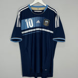 Shop 2011/12 ARGENTINA MESSI #10 AWAY SHIRT (XL) ADIDAS, classic football shirts, vintage football shirts & retro soccer jerseys at Cult Kits