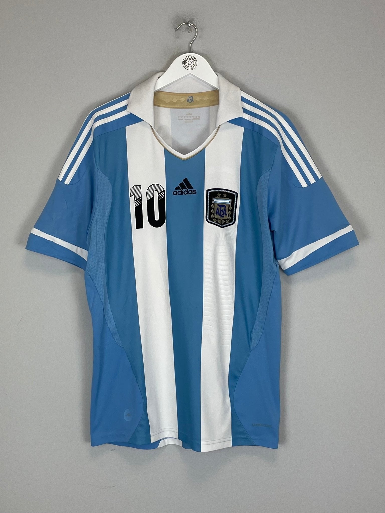 Shop 2011/12 ARGENTINA MESSI #10 HOME SHIRT (L) ADIDAS, classic football shirts, vintage football shirts & retro soccer jerseys at Cult Kits