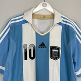 Shop 2011/12 ARGENTINA MESSI #10 HOME SHIRT (L) ADIDAS, classic football shirts, vintage football shirts & retro soccer jerseys at Cult Kits