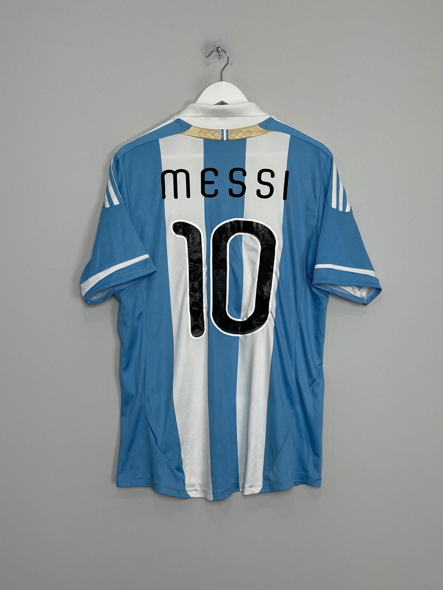Shop 2011/12 ARGENTINA MESSI #10 HOME SHIRT (L) ADIDAS, classic football shirts, vintage football shirts & retro soccer jerseys at Cult Kits