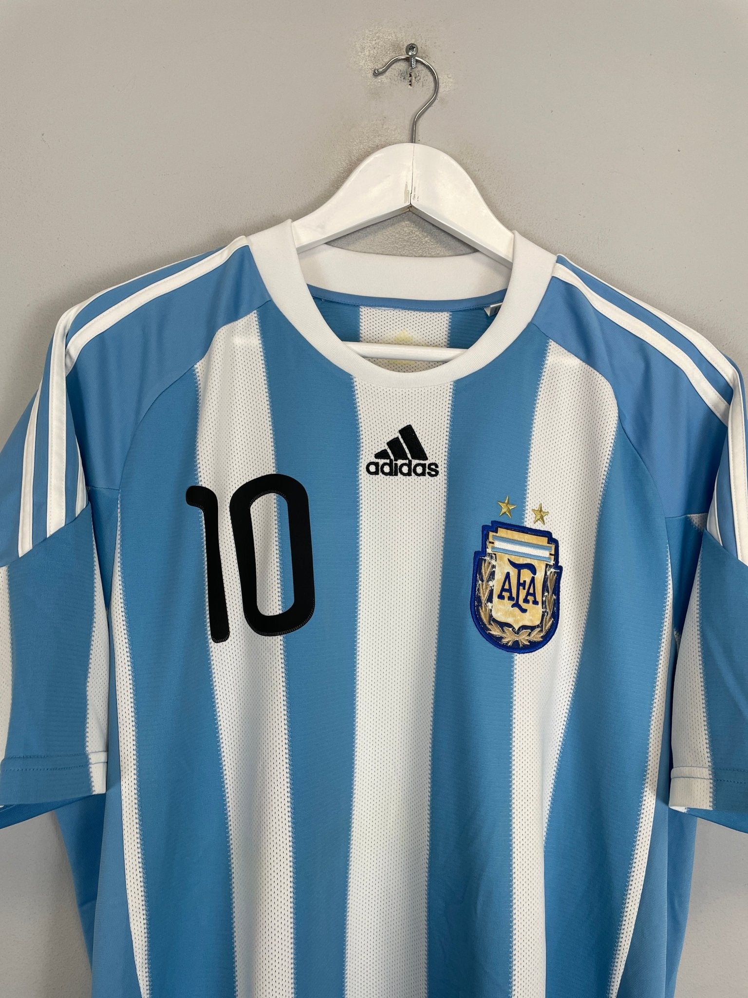 Shop 2011/12 ARGENTINA MESSI #10 HOME SHIRT (L) ADIDAS, classic football shirts, vintage football shirts & retro soccer jerseys at Cult Kits