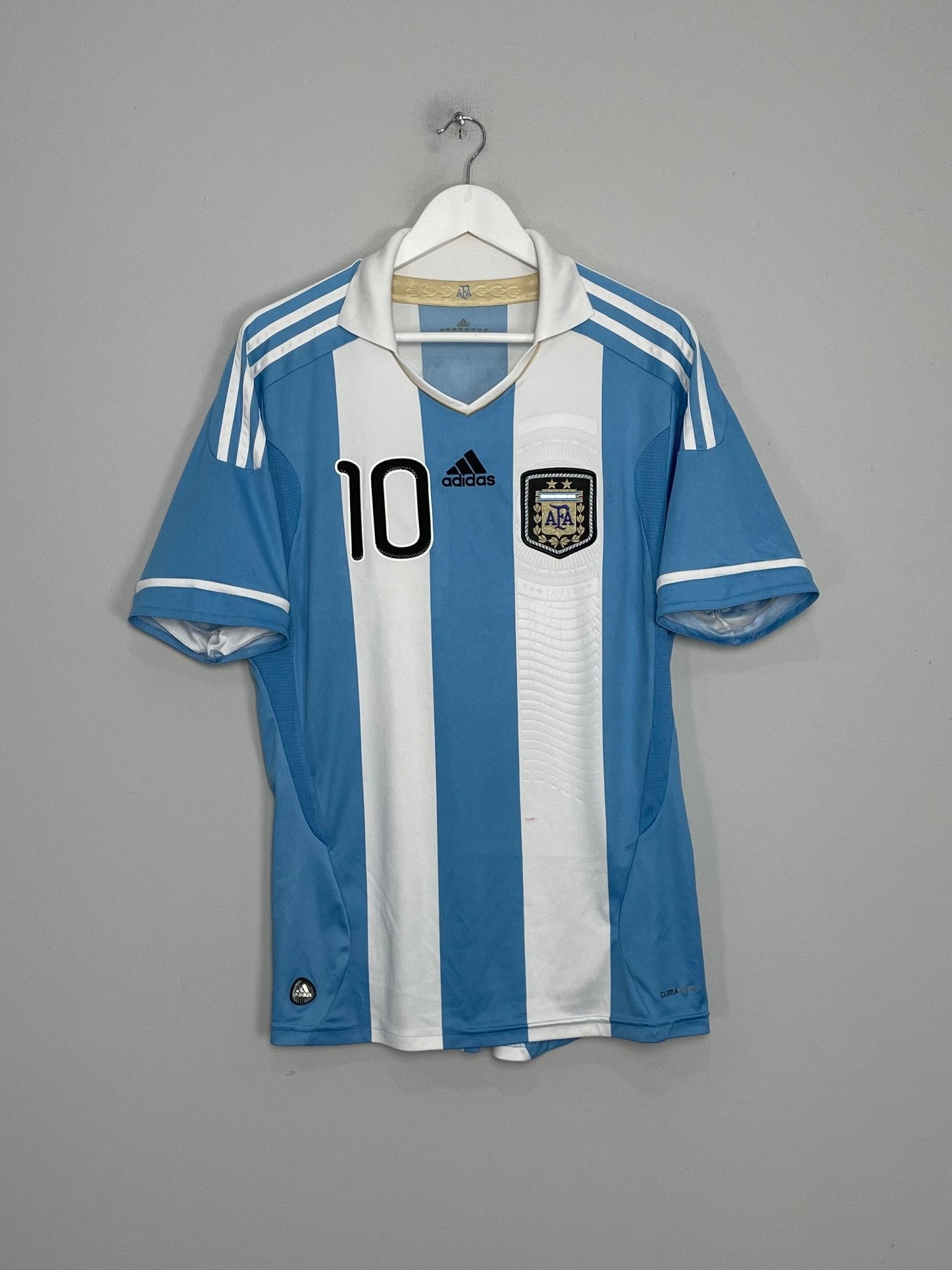 Shop 2011/12 ARGENTINA MESSI #10 HOME SHIRT (L) ADIDAS, classic football shirts, vintage football shirts & retro soccer jerseys at Cult Kits