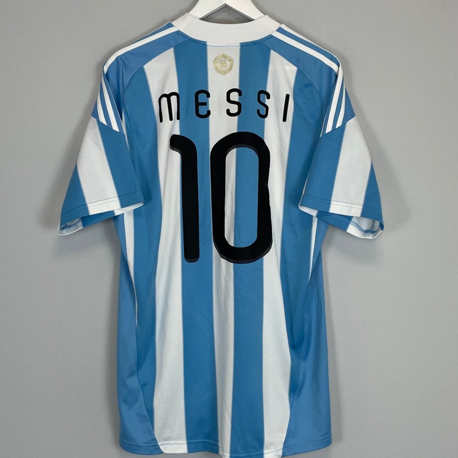 Shop 2011/12 ARGENTINA MESSI #10 HOME SHIRT (L) ADIDAS, classic football shirts, vintage football shirts & retro soccer jerseys at Cult Kits