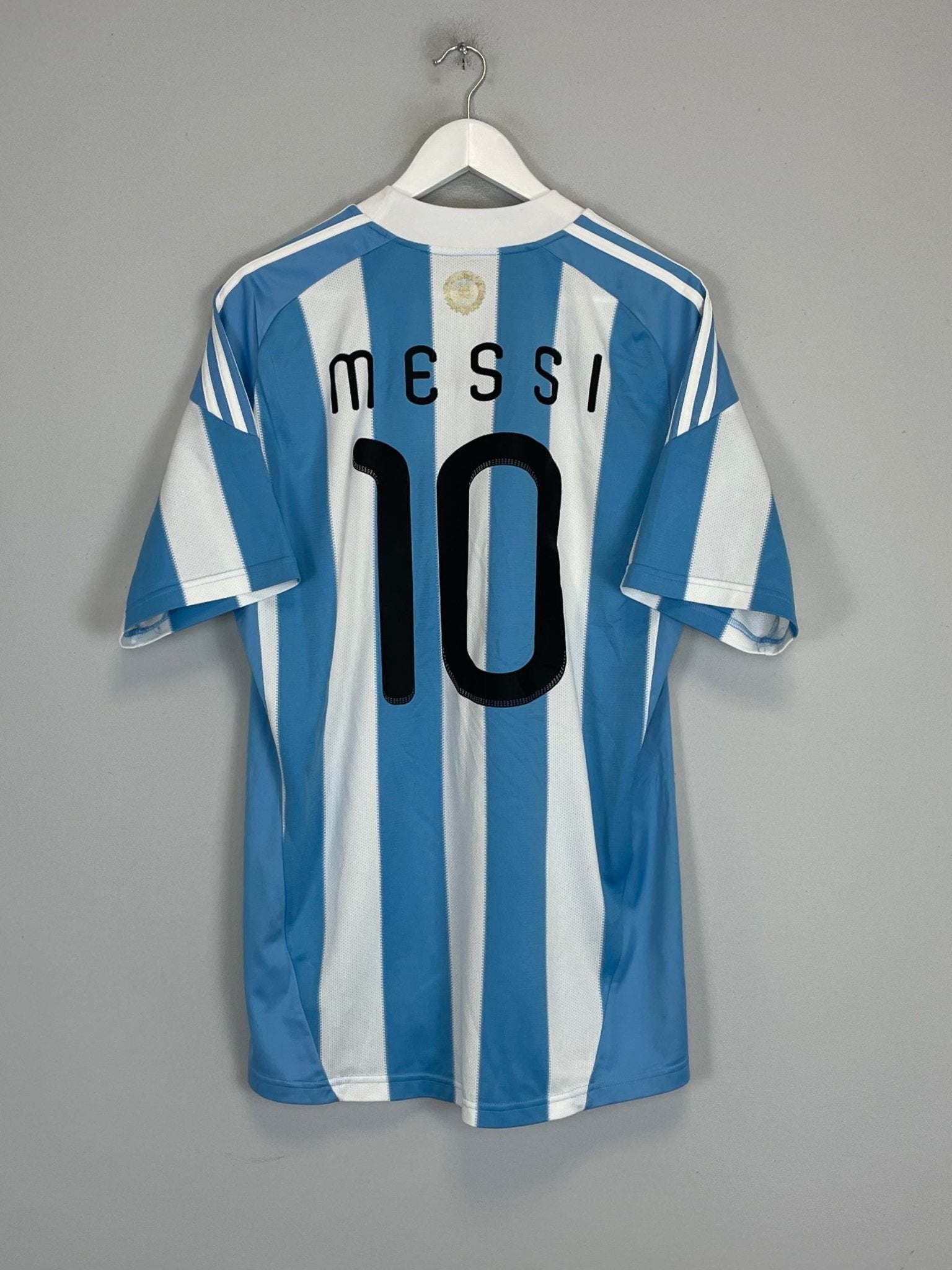 Shop 2011/12 ARGENTINA MESSI #10 HOME SHIRT (L) ADIDAS, classic football shirts, vintage football shirts & retro soccer jerseys at Cult Kits