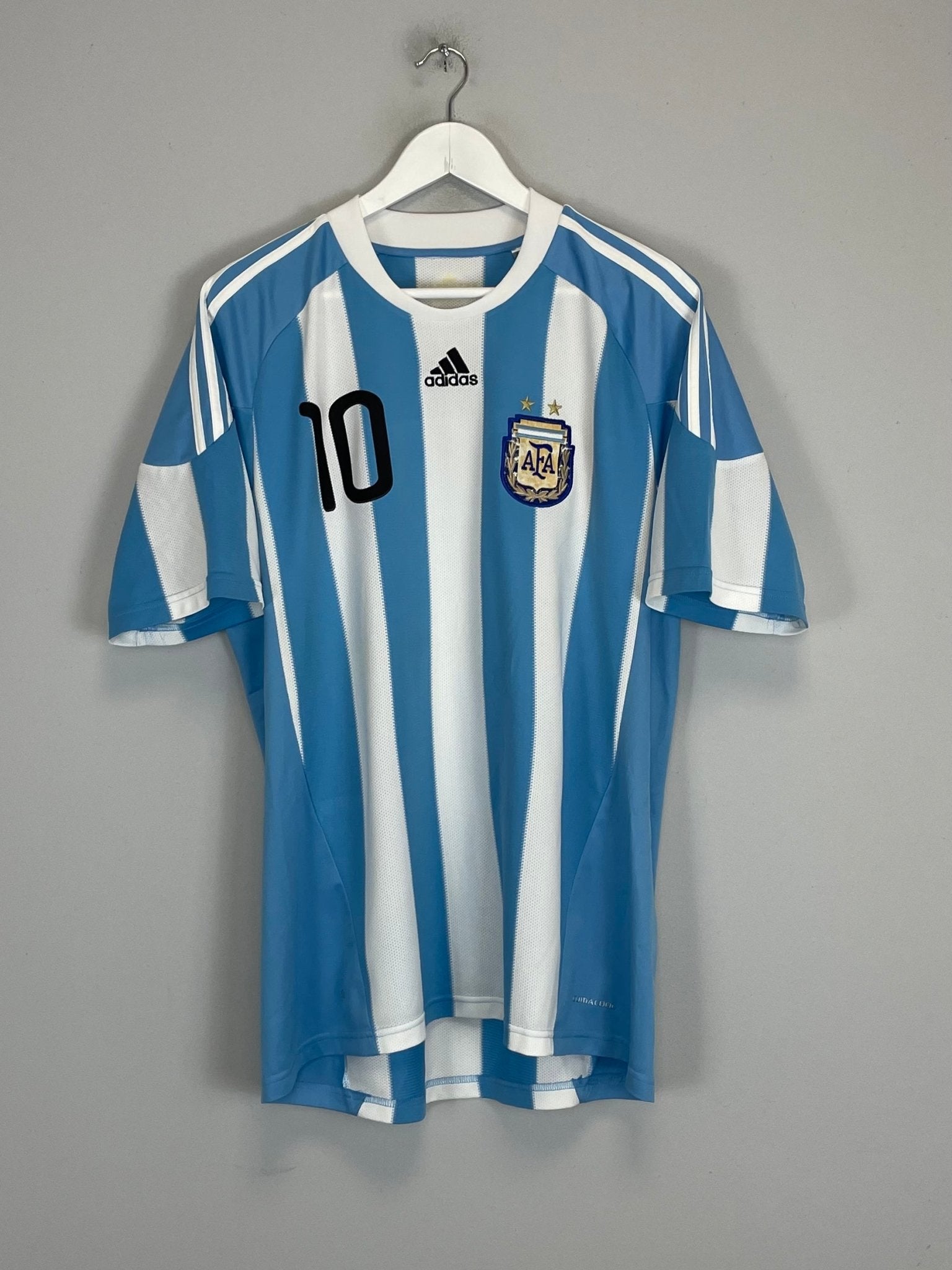 Shop 2011/12 ARGENTINA MESSI #10 HOME SHIRT (L) ADIDAS, classic football shirts, vintage football shirts & retro soccer jerseys at Cult Kits
