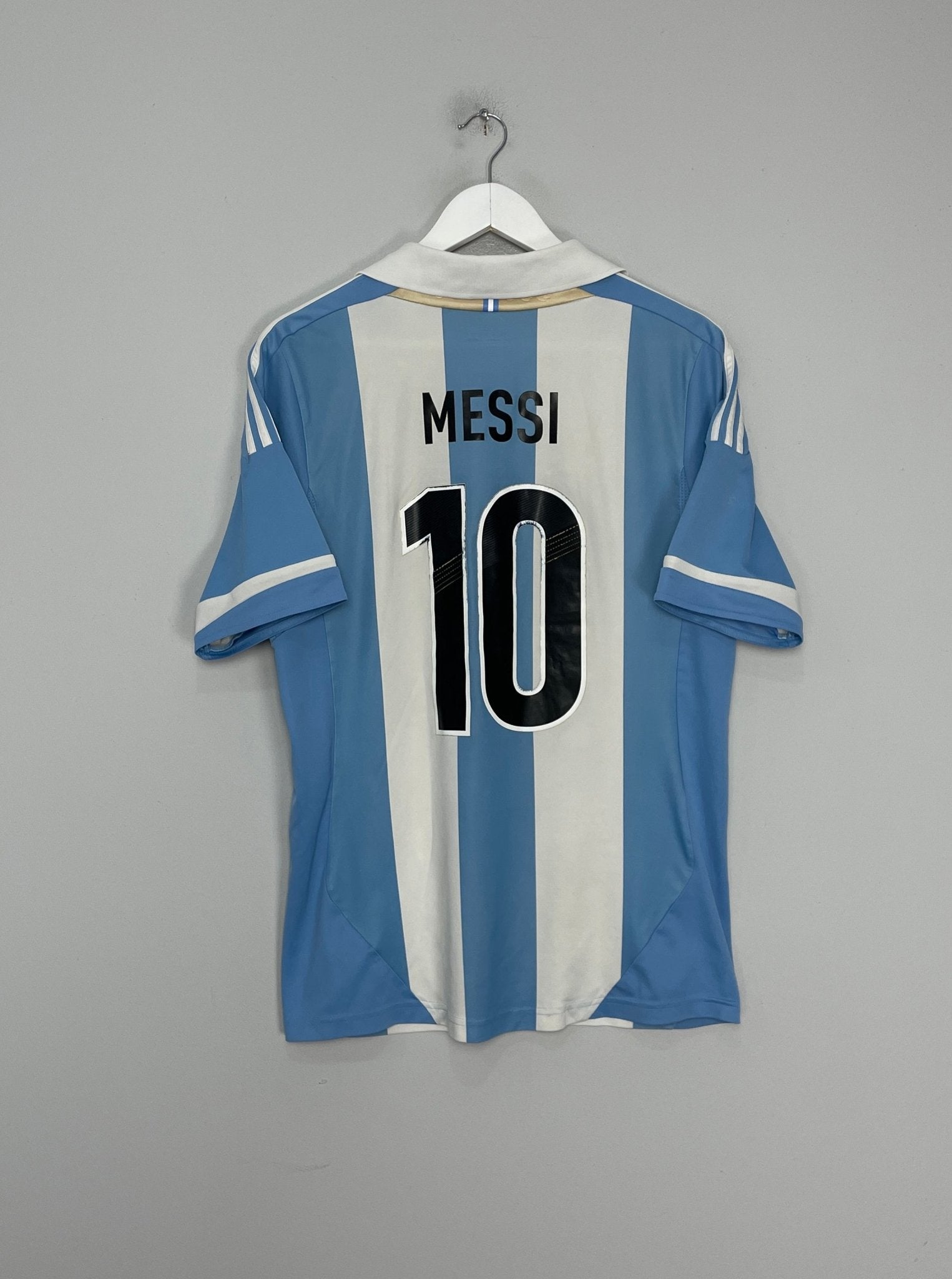 Shop 2011/12 ARGENTINA MESSI #10 HOME SHIRT (M) ADIDAS, classic football shirts, vintage football shirts & retro soccer jerseys at Cult Kits