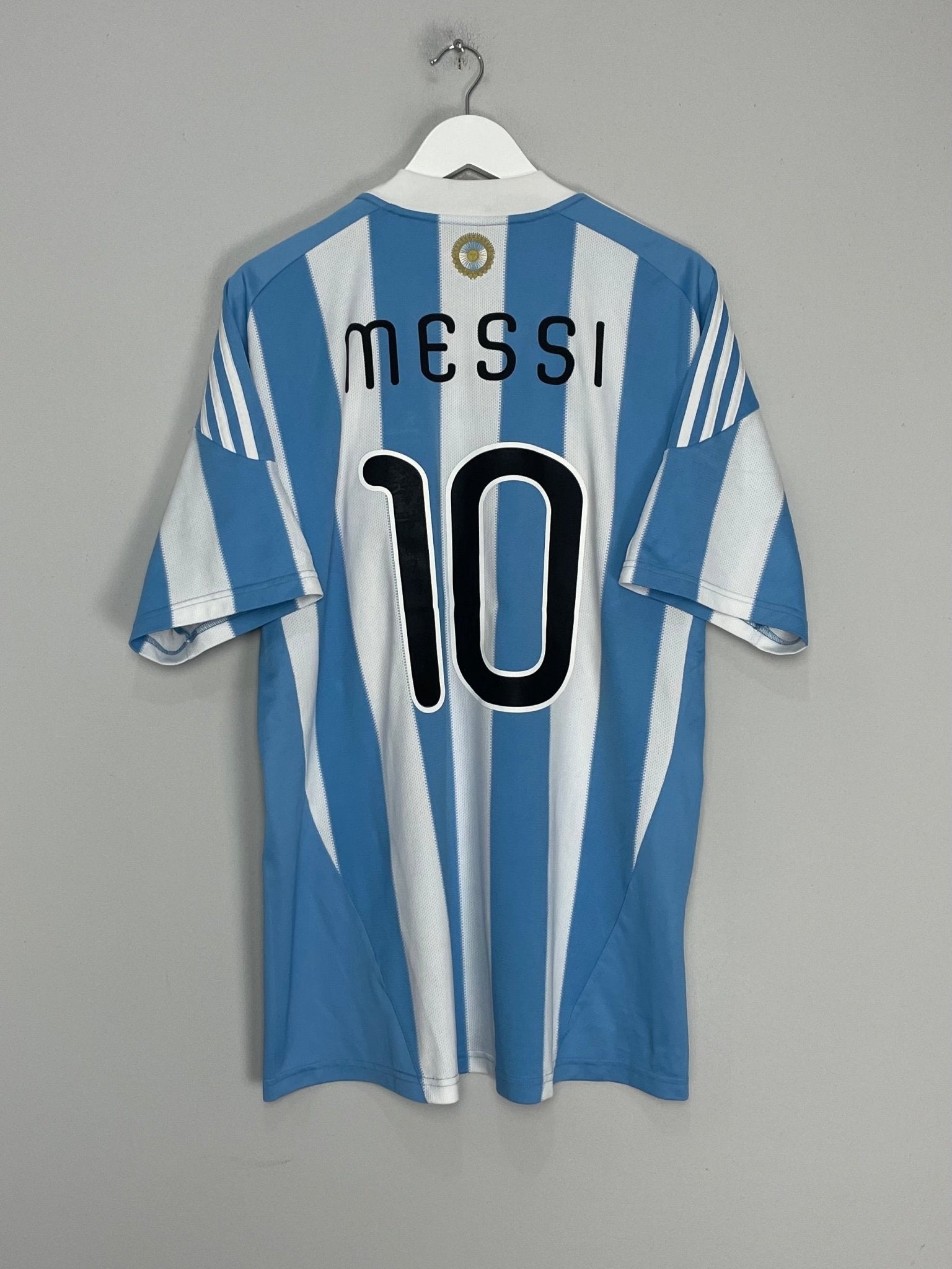 Shop 2011/12 ARGENTINA MESSI #10 HOME SHIRT (XL) ADIDAS, classic football shirts, vintage football shirts & retro soccer jerseys at Cult Kits