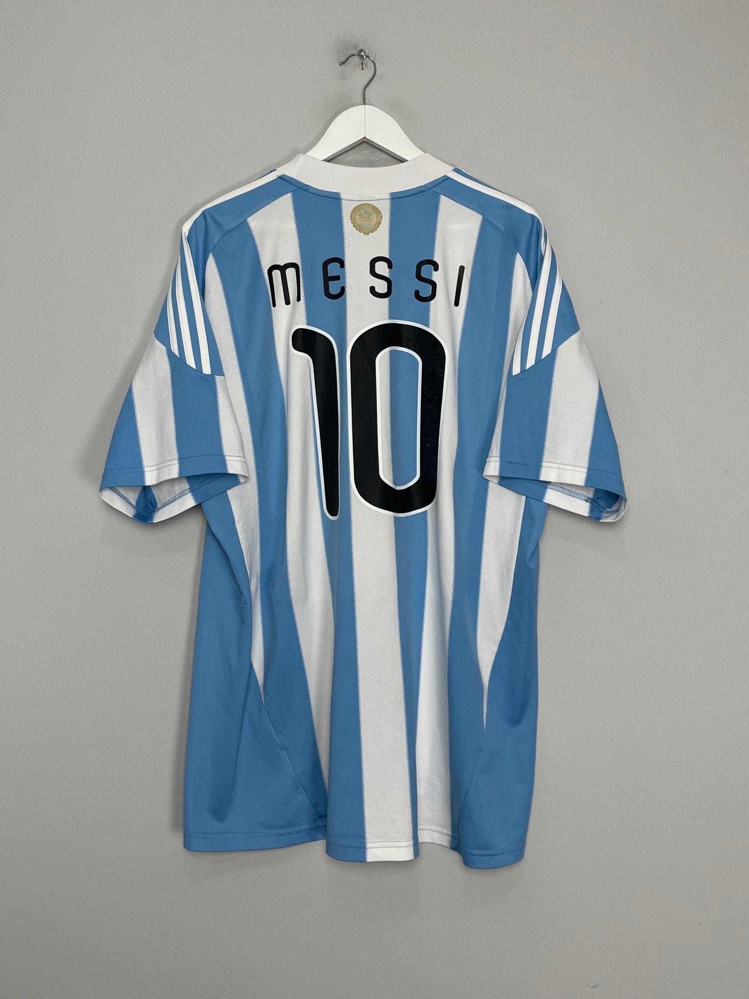 Shop 2011/12 ARGENTINA MESSI #10 HOME SHIRT (XL) ADIDAS, classic football shirts, vintage football shirts & retro soccer jerseys at Cult Kits
