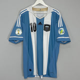 Shop 2011/12 ARGENTINA MESSI #10 HOME SHIRT (XL) ADIDAS, classic football shirts, vintage football shirts & retro soccer jerseys at Cult Kits