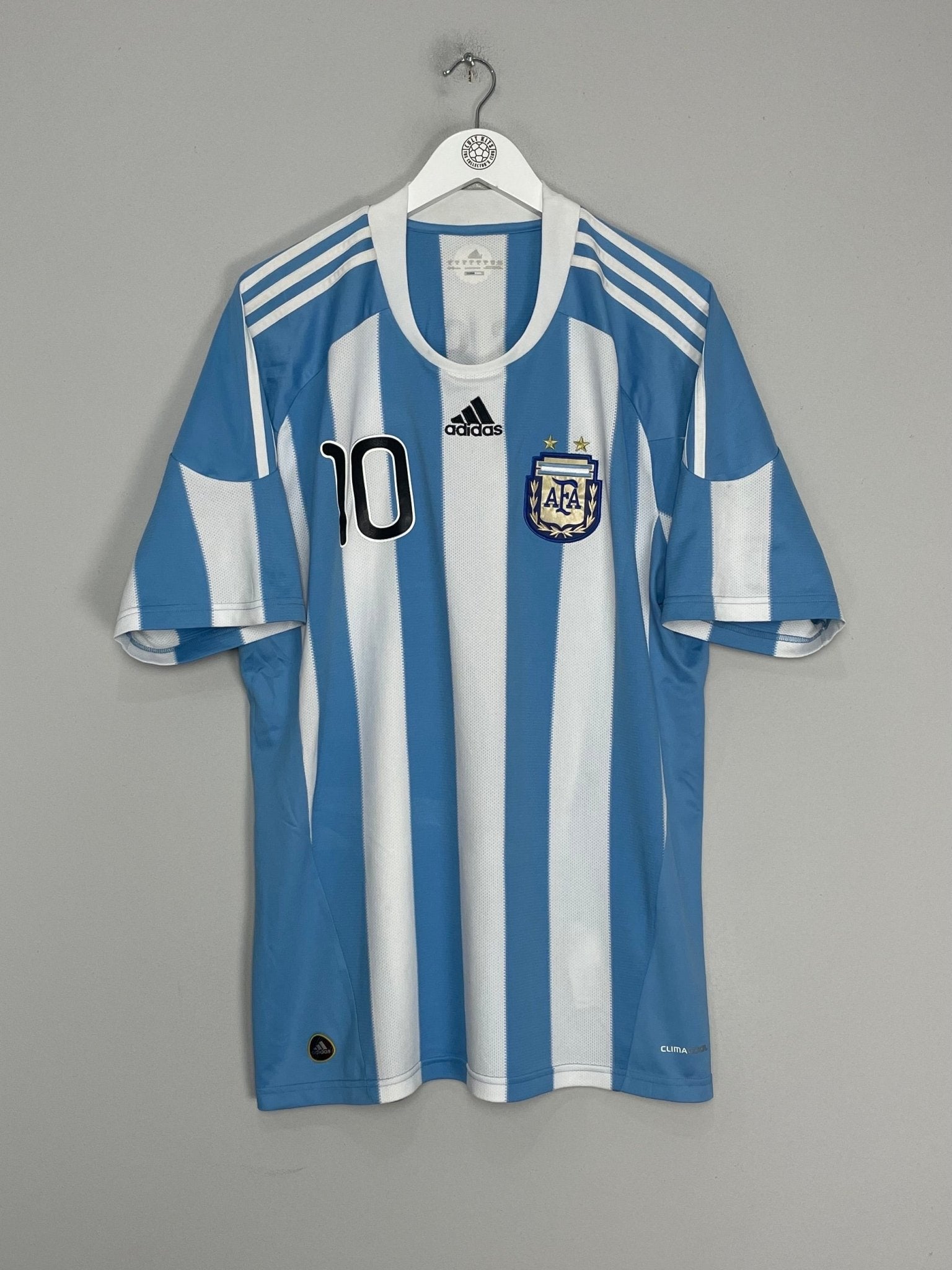 Shop 2011/12 ARGENTINA MESSI #10 HOME SHIRT (XL) ADIDAS, classic football shirts, vintage football shirts & retro soccer jerseys at Cult Kits