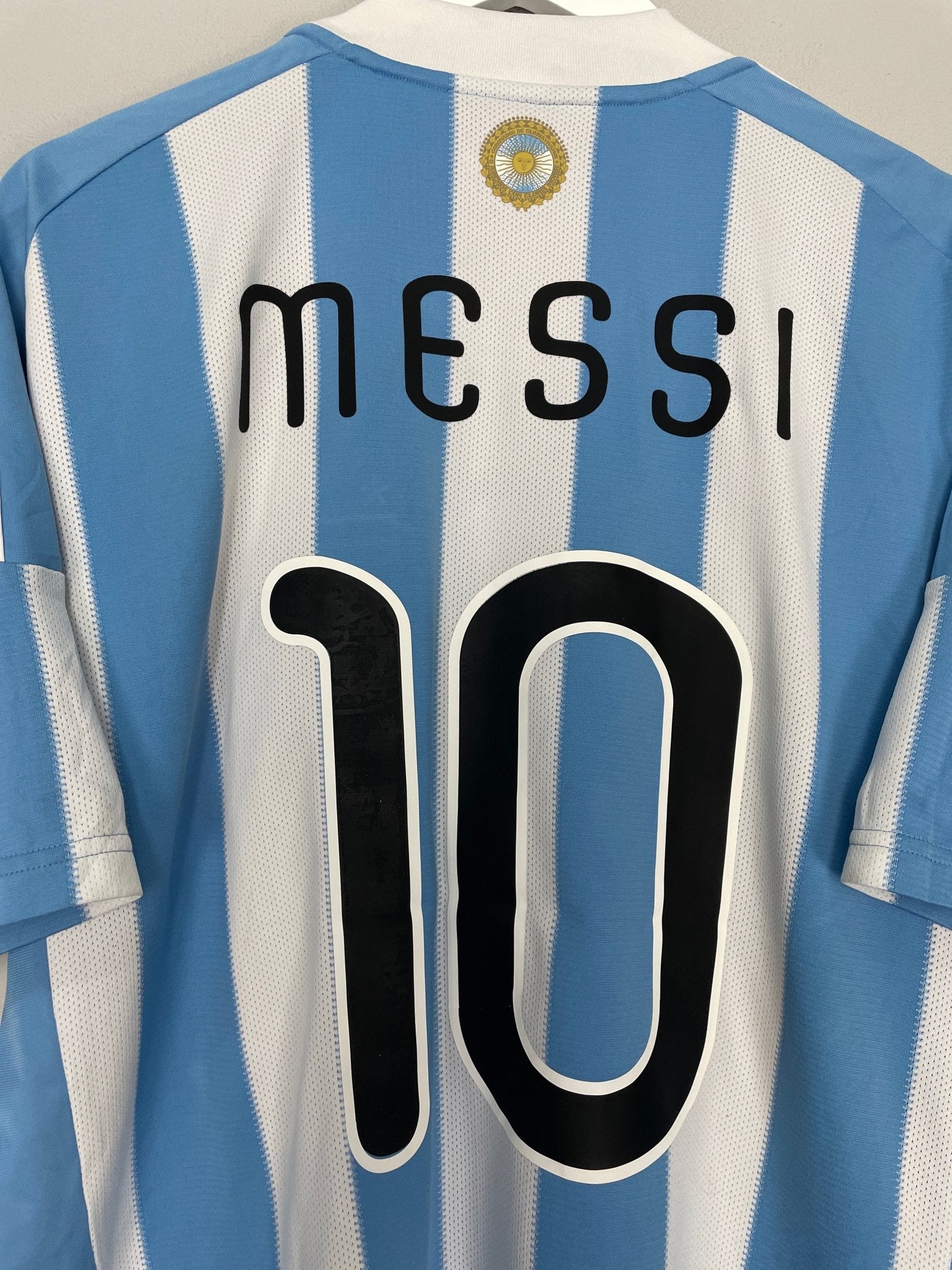 Shop 2011/12 ARGENTINA MESSI #10 HOME SHIRT (XL) ADIDAS, classic football shirts, vintage football shirts & retro soccer jerseys at Cult Kits