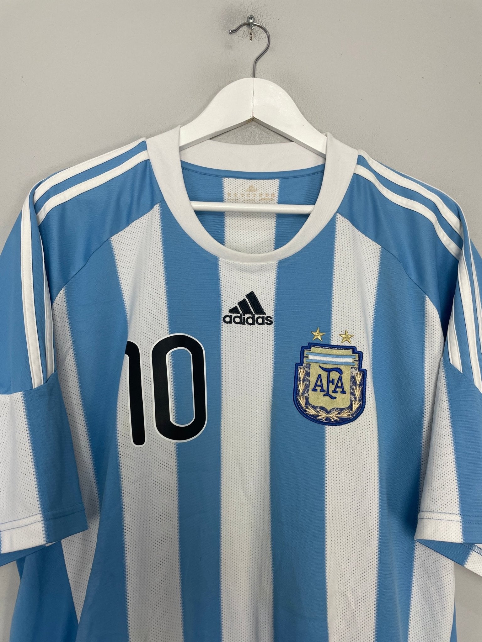 Shop 2011/12 ARGENTINA MESSI #10 HOME SHIRT (XL) ADIDAS, classic football shirts, vintage football shirts & retro soccer jerseys at Cult Kits