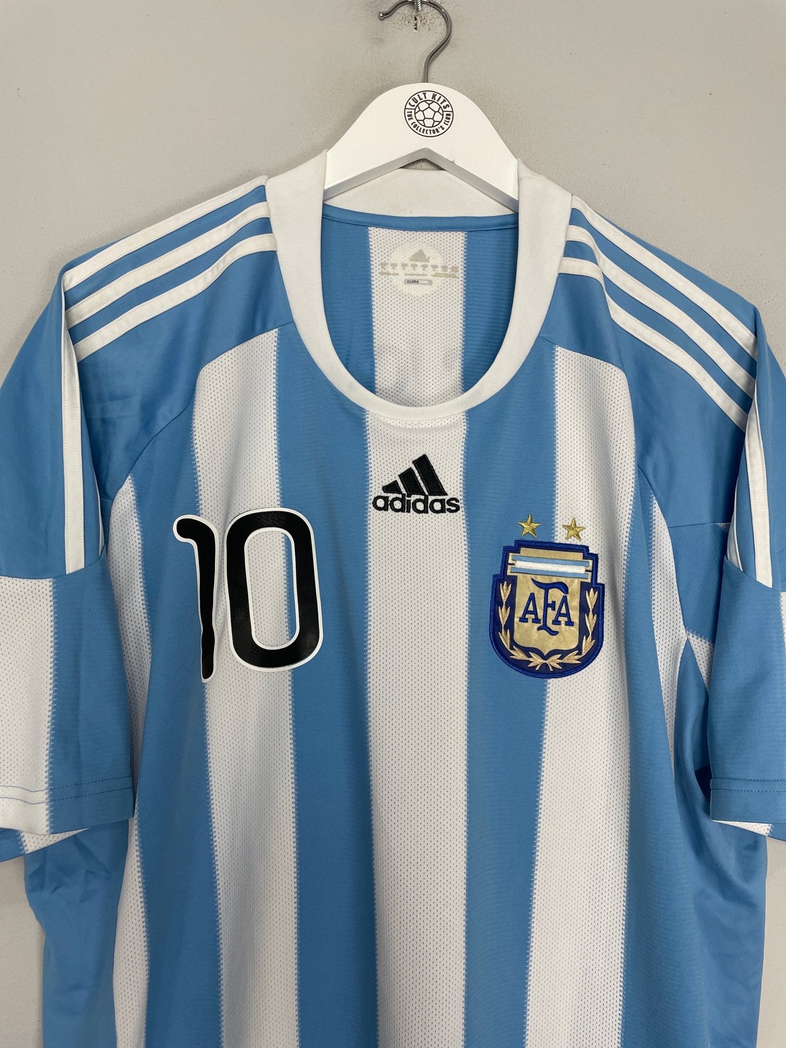 Shop 2011/12 ARGENTINA MESSI #10 HOME SHIRT (XL) ADIDAS, classic football shirts, vintage football shirts & retro soccer jerseys at Cult Kits