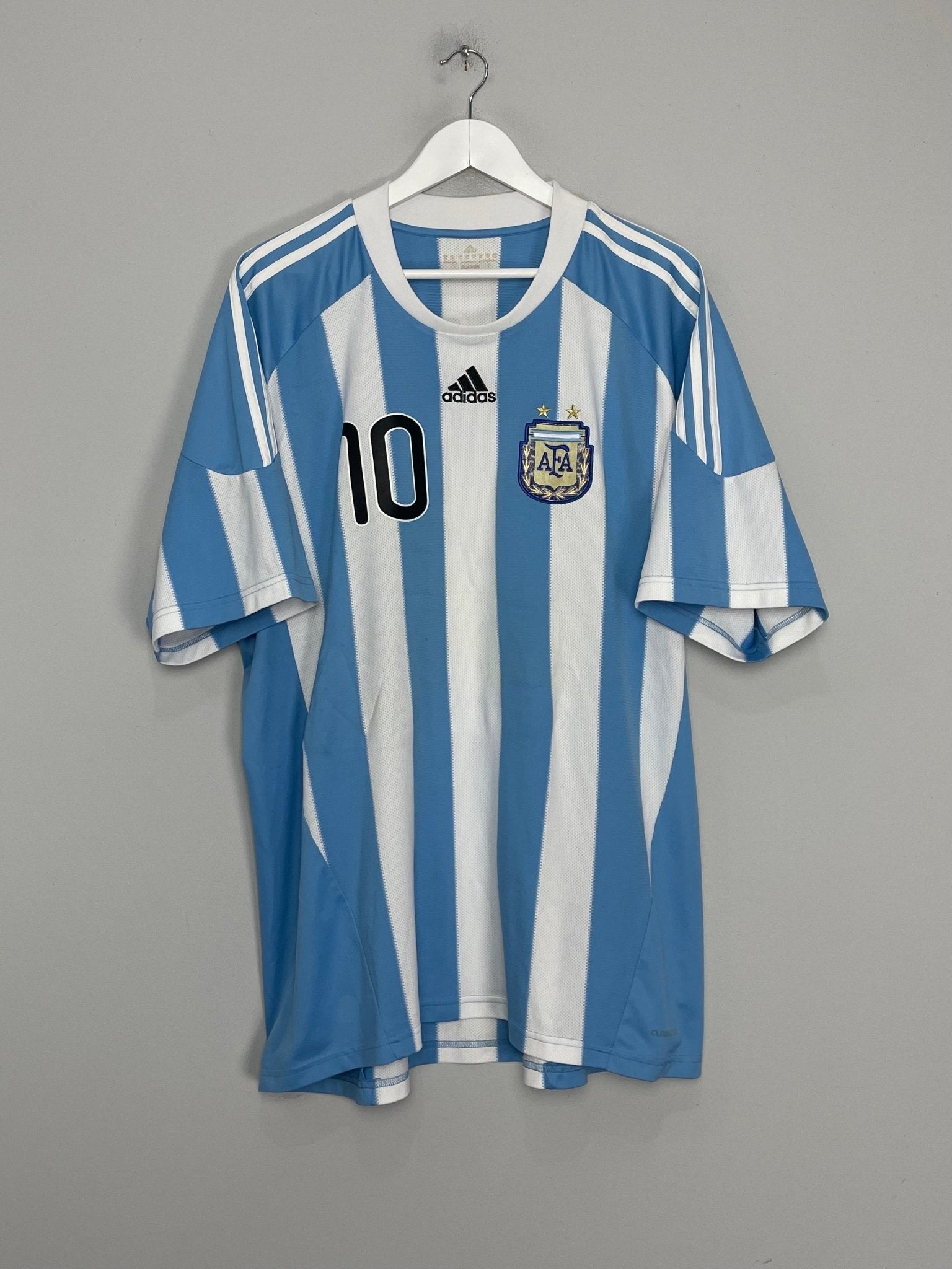 Shop 2011/12 ARGENTINA MESSI #10 HOME SHIRT (XL) ADIDAS, classic football shirts, vintage football shirts & retro soccer jerseys at Cult Kits
