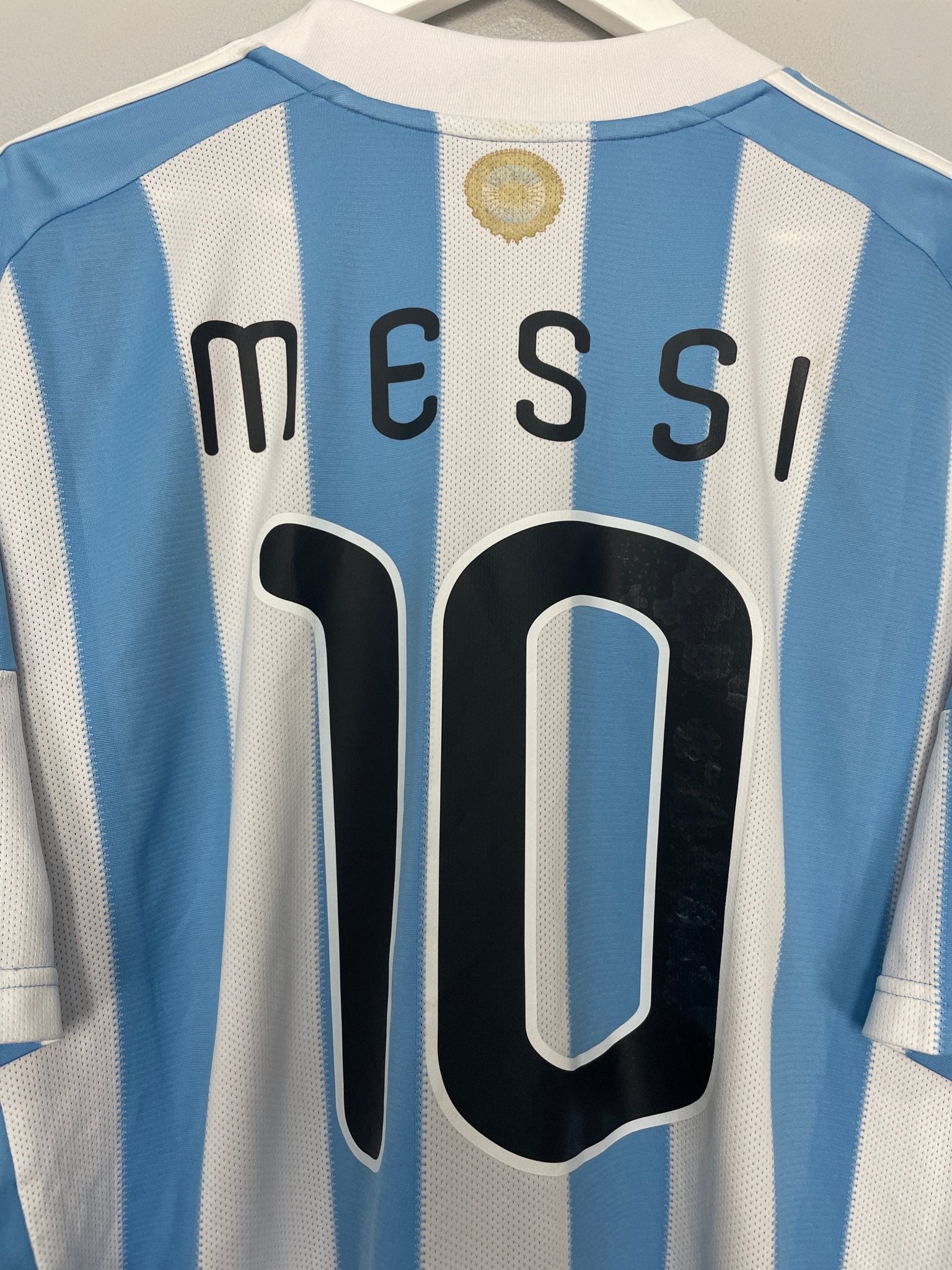 Shop 2011/12 ARGENTINA MESSI #10 HOME SHIRT (XL) ADIDAS, classic football shirts, vintage football shirts & retro soccer jerseys at Cult Kits