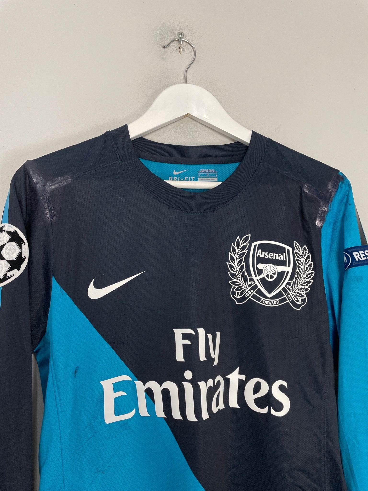 Shop 2011/12 ARSENAL GERVINHO #27 *PLAYER ISSUE* C/L L/S AWAY SHIRT (M) NIKE, classic football shirts, vintage football shirts & retro soccer jerseys at Cult Kits