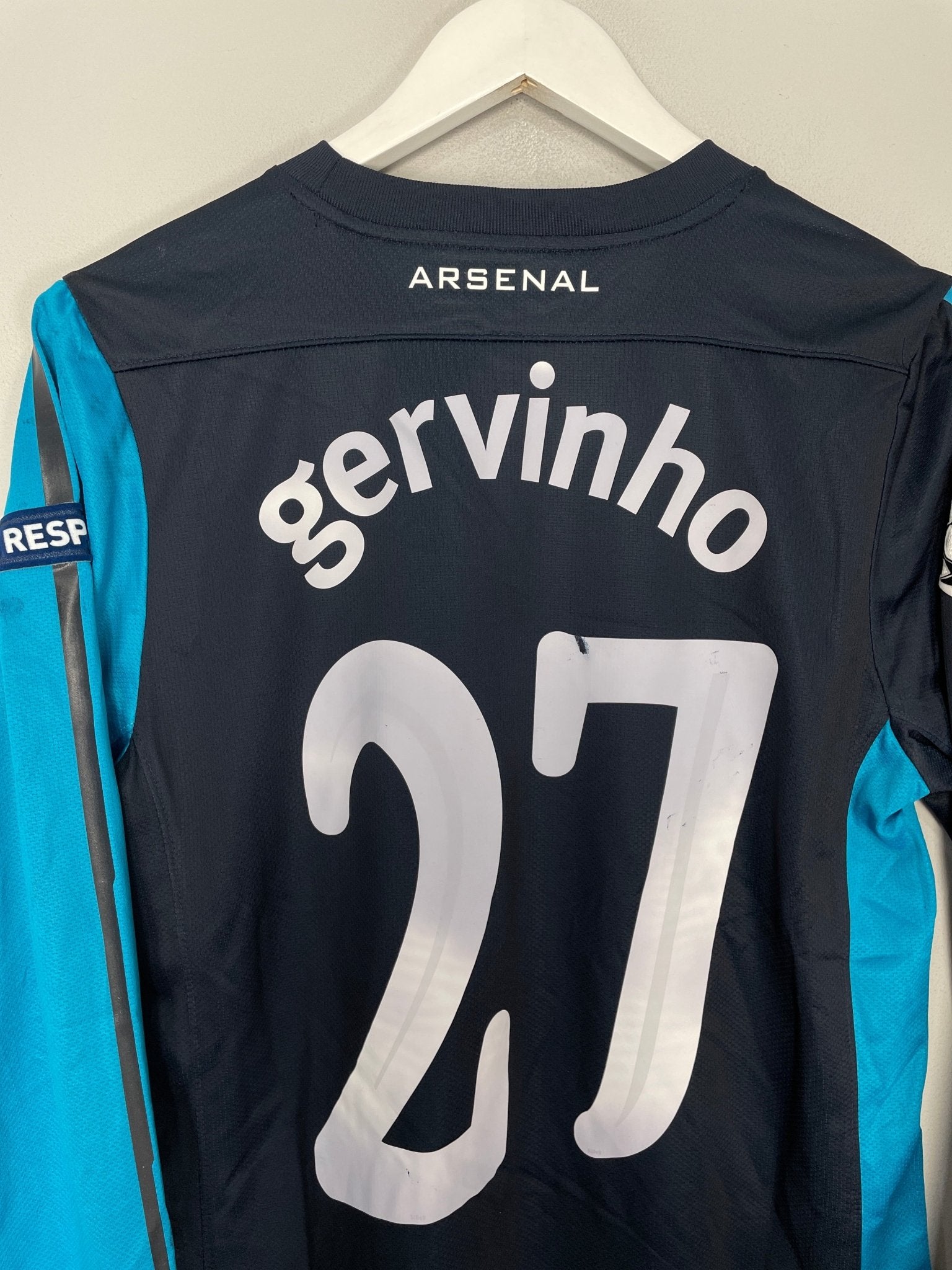 Shop 2011/12 ARSENAL GERVINHO #27 *PLAYER ISSUE* C/L L/S AWAY SHIRT (M) NIKE, classic football shirts, vintage football shirts & retro soccer jerseys at Cult Kits