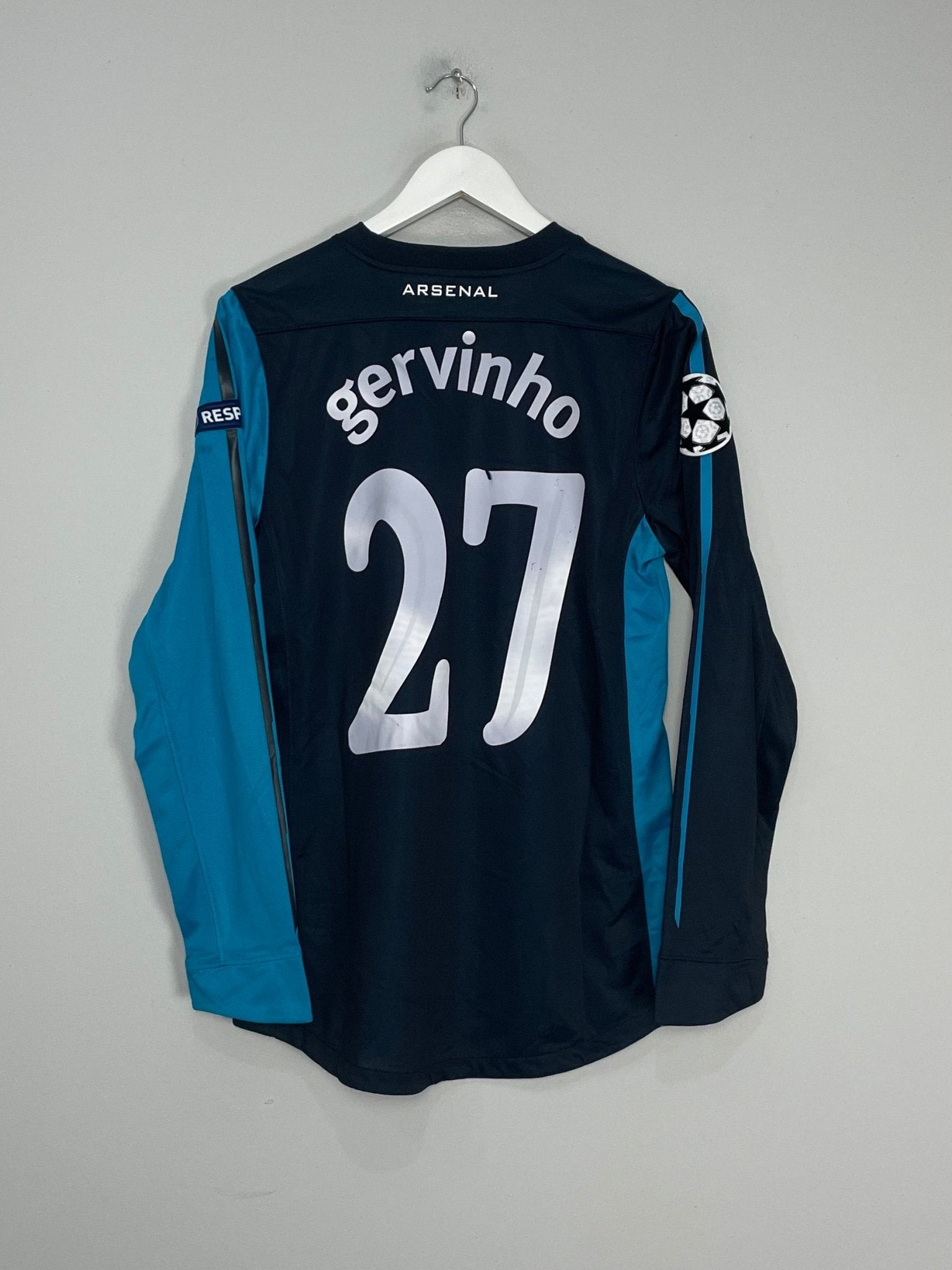 Shop 2011/12 ARSENAL GERVINHO #27 *PLAYER ISSUE* C/L L/S AWAY SHIRT (M) NIKE, classic football shirts, vintage football shirts & retro soccer jerseys at Cult Kits