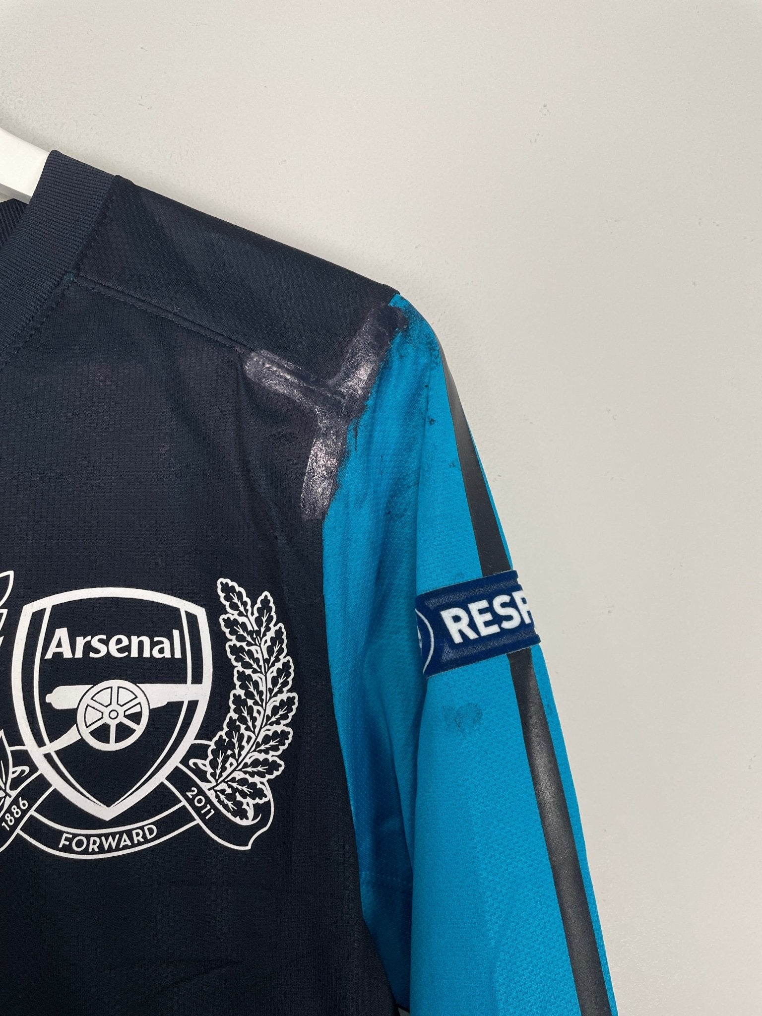 Shop 2011/12 ARSENAL GERVINHO #27 *PLAYER ISSUE* C/L L/S AWAY SHIRT (M) NIKE, classic football shirts, vintage football shirts & retro soccer jerseys at Cult Kits