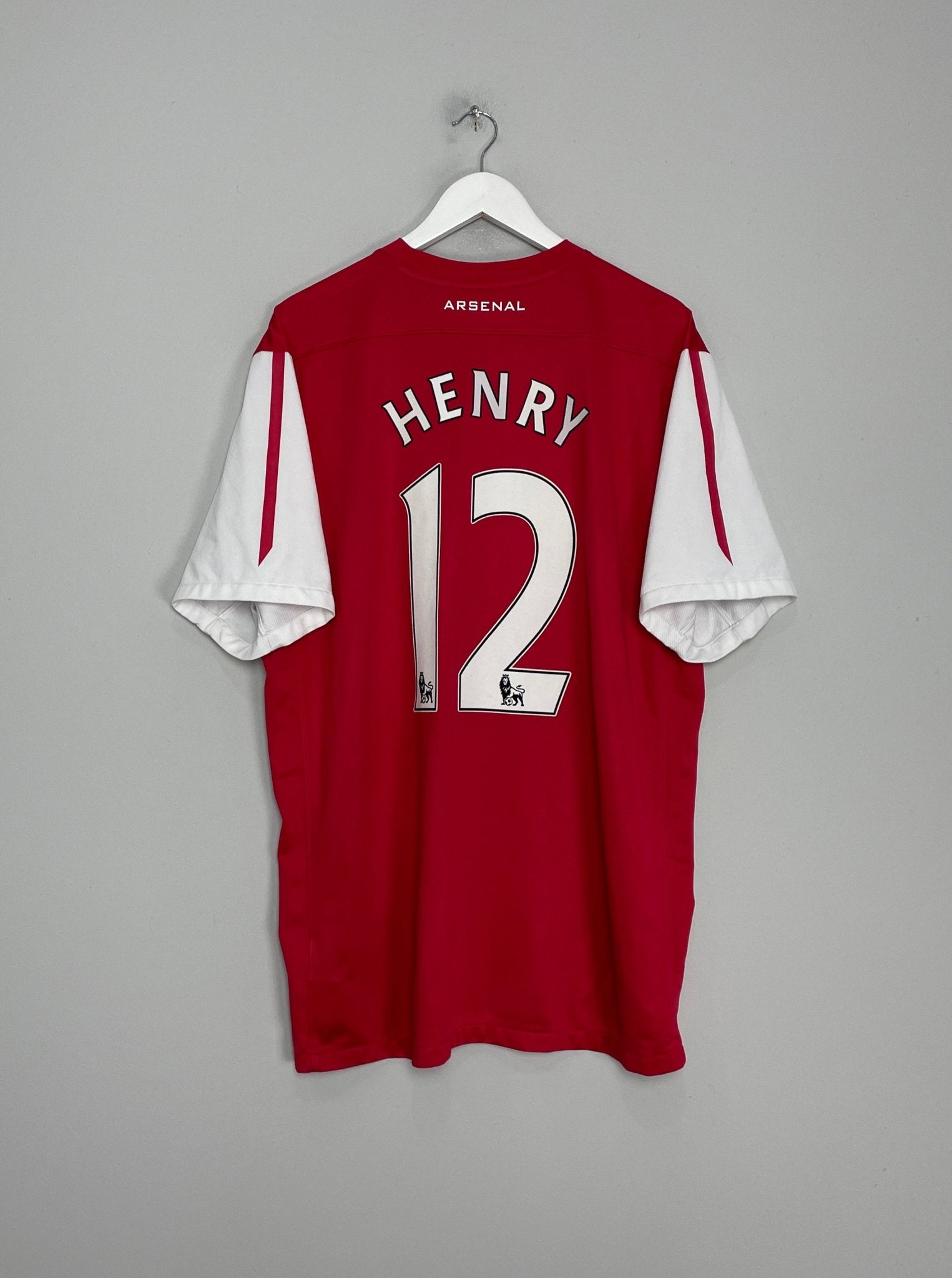 Shop 2011/12 ARSENAL HENRY #12 HOME SHIRT (XXL) NIKE, classic football shirts, vintage football shirts & retro soccer jerseys at Cult Kits