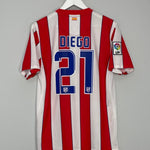 Shop 2011/12 ATLETICO MADRID DIEGO #21 HOME SHIRT (M) NIKE, classic football shirts, vintage football shirts & retro soccer jerseys at Cult Kits