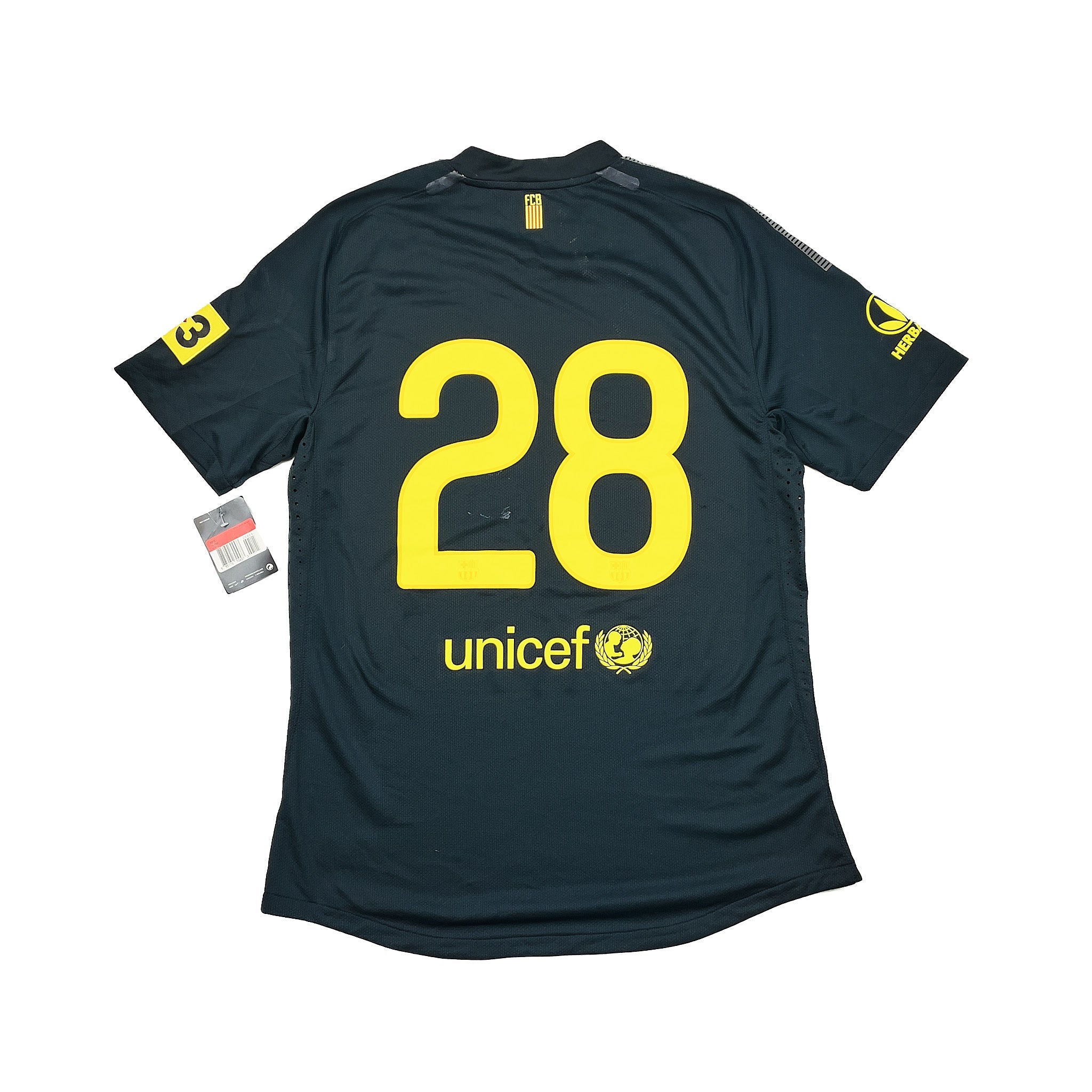 Buy 2011/12 BARCELONA 28 *PLAYER ISSUE* BNWT AWAY SHIRT (L) NIKE ~ Free worldwide shipping available ~ Authentic Vintage Football Shirts from Cult Kits