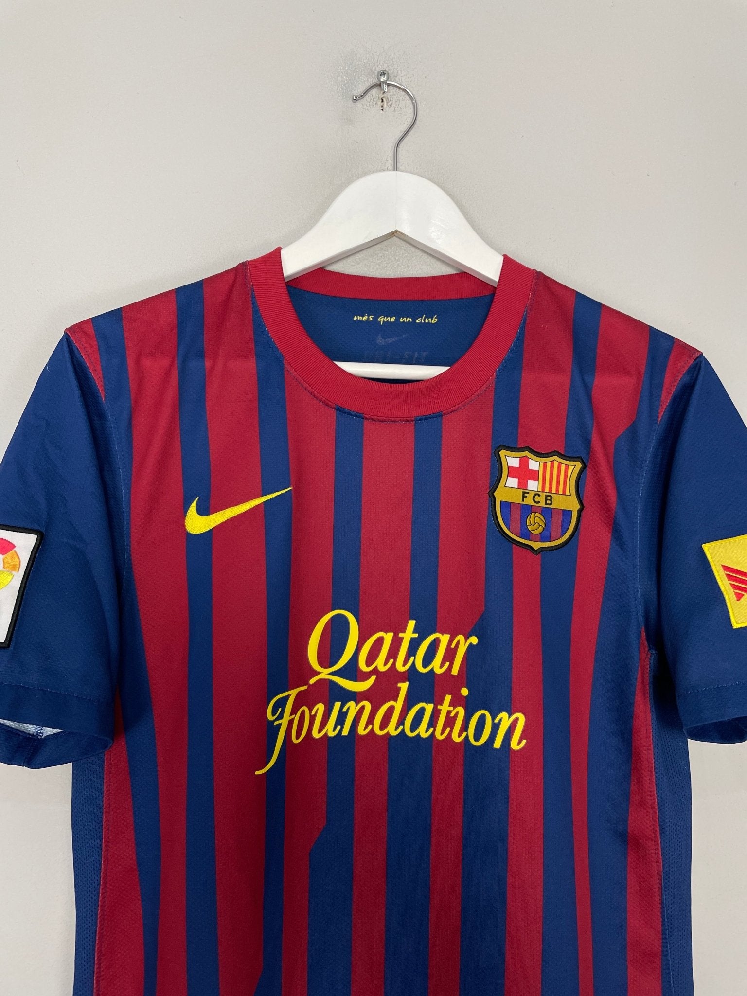 Shop 2011/12 BARCELONA DAVID VILLA #7 HOME SHIRT (S) NIKE, classic football shirts, vintage football shirts & retro soccer jerseys at Cult Kits