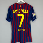 Shop 2011/12 BARCELONA DAVID VILLA #7 HOME SHIRT (S) NIKE, classic football shirts, vintage football shirts & retro soccer jerseys at Cult Kits