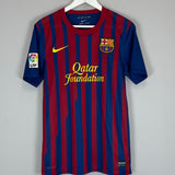 Shop 2011/12 BARCELONA DAVID VILLA #7 HOME SHIRT (S) NIKE, classic football shirts, vintage football shirts & retro soccer jerseys at Cult Kits